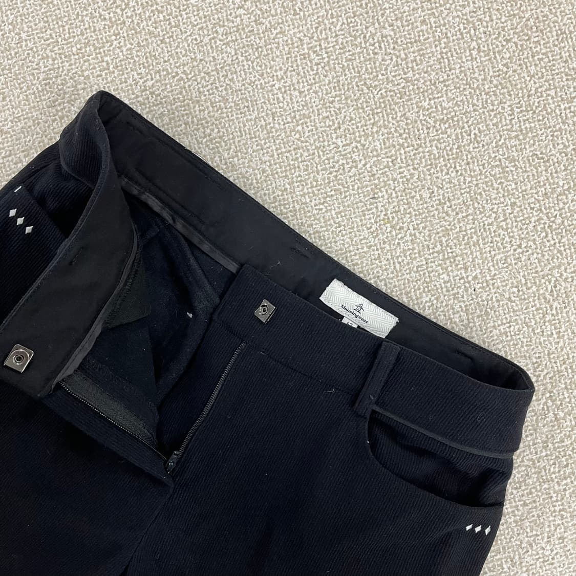 [67] 먼싱웨어 골프 여성 기모 일자핏 바지 0120M1 상품이미지2