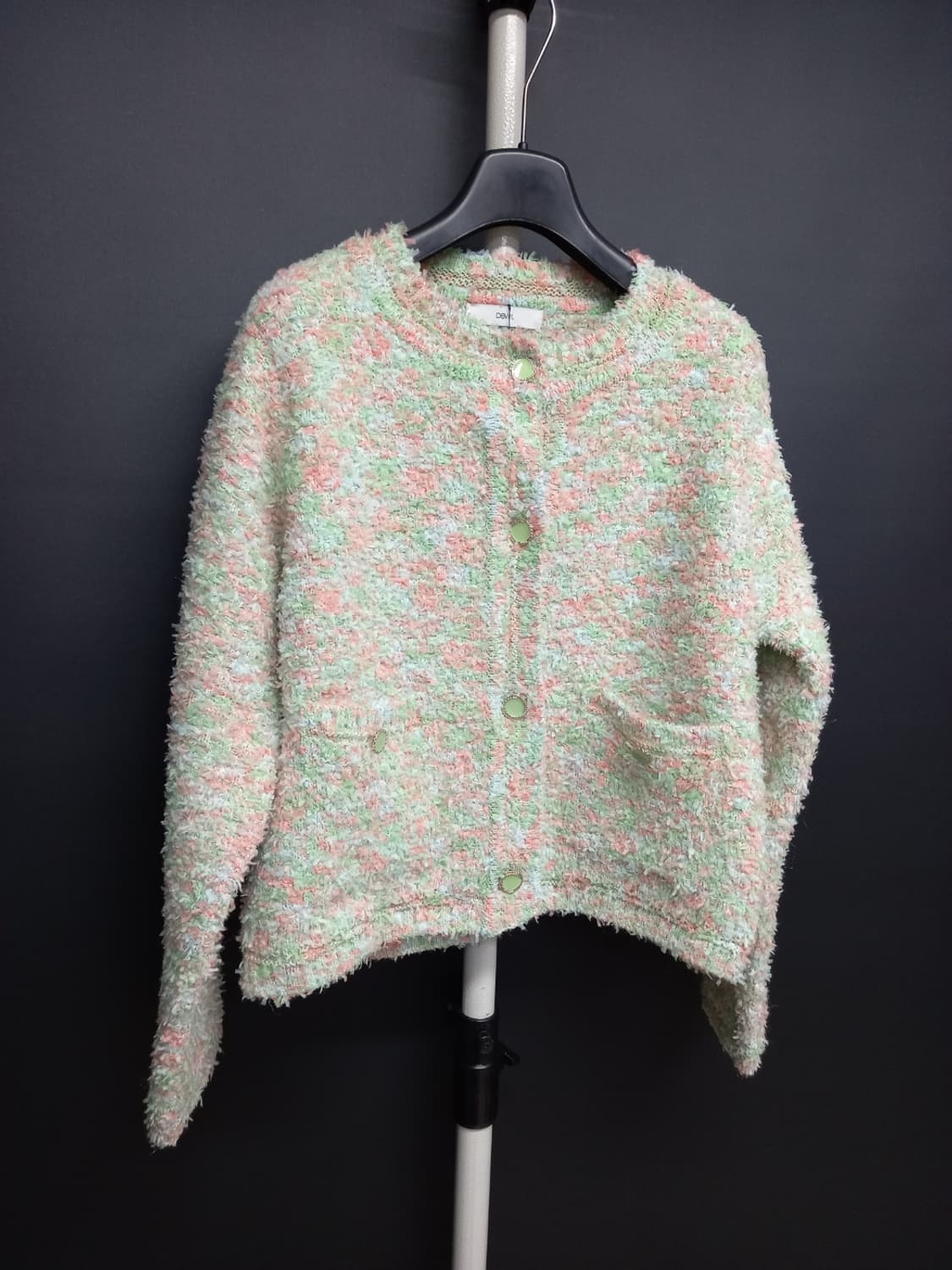 새 듀엘 춘추동 글리터 숏 가디건 F 33-77 상품이미지3