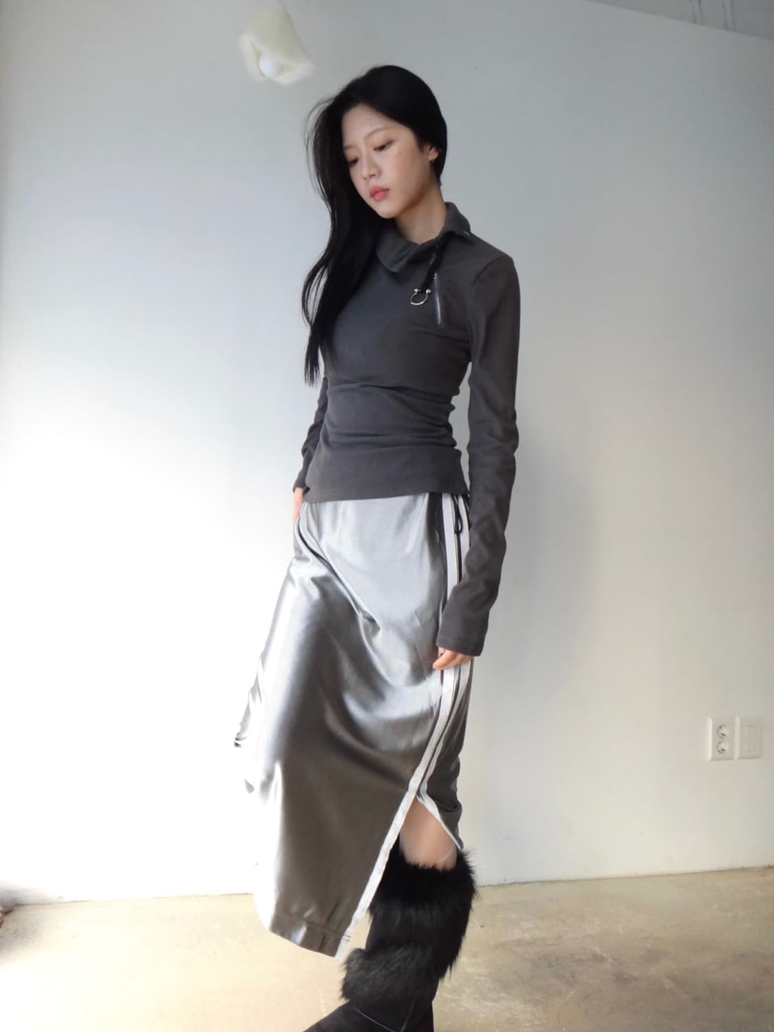 Multy way 2 string high top / charcoal 상품이미지1