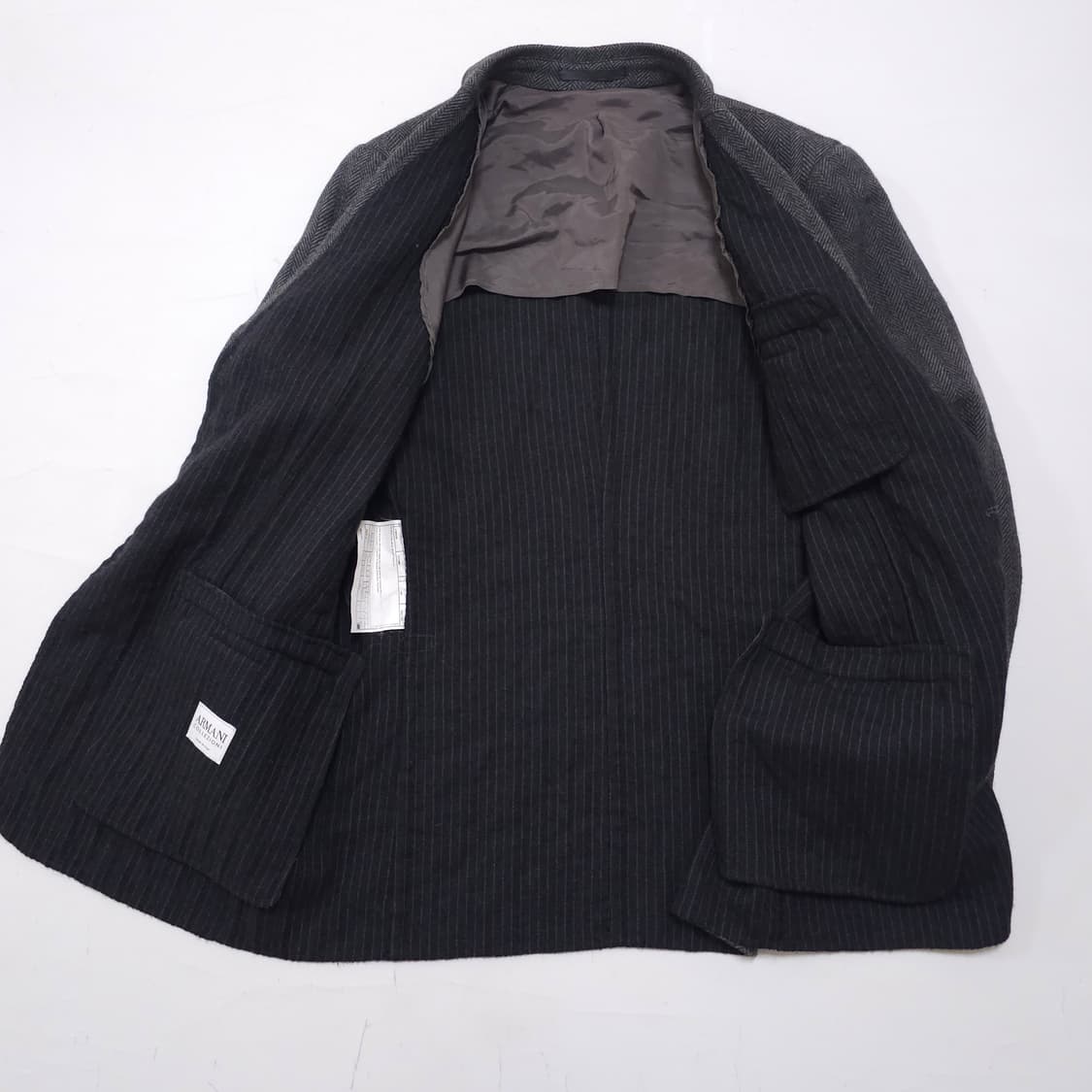 알마니 헤링본 울 자켓 상품이미지3