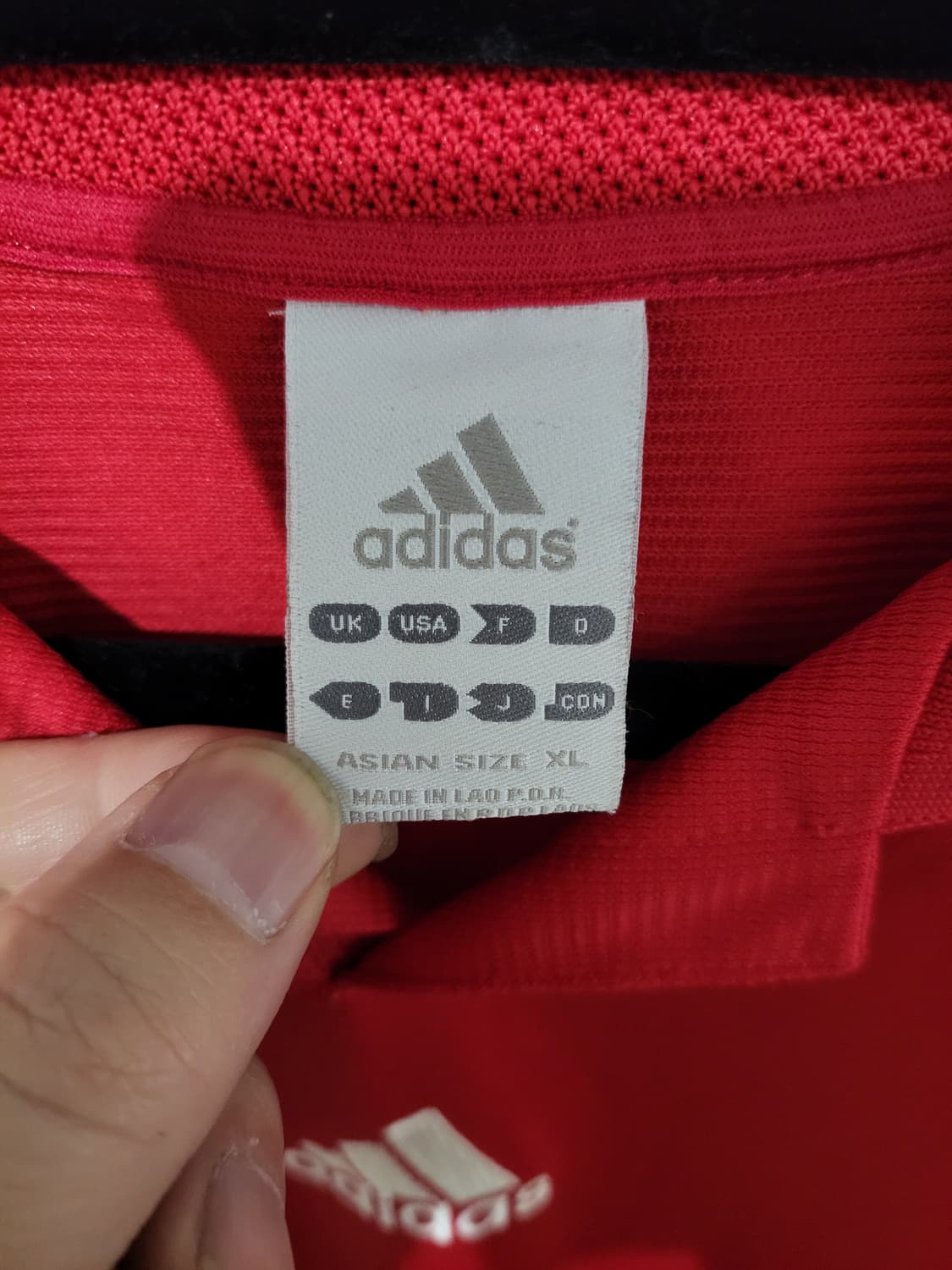 아디다스 카라 트랙 반팔 xl 상품이미지3