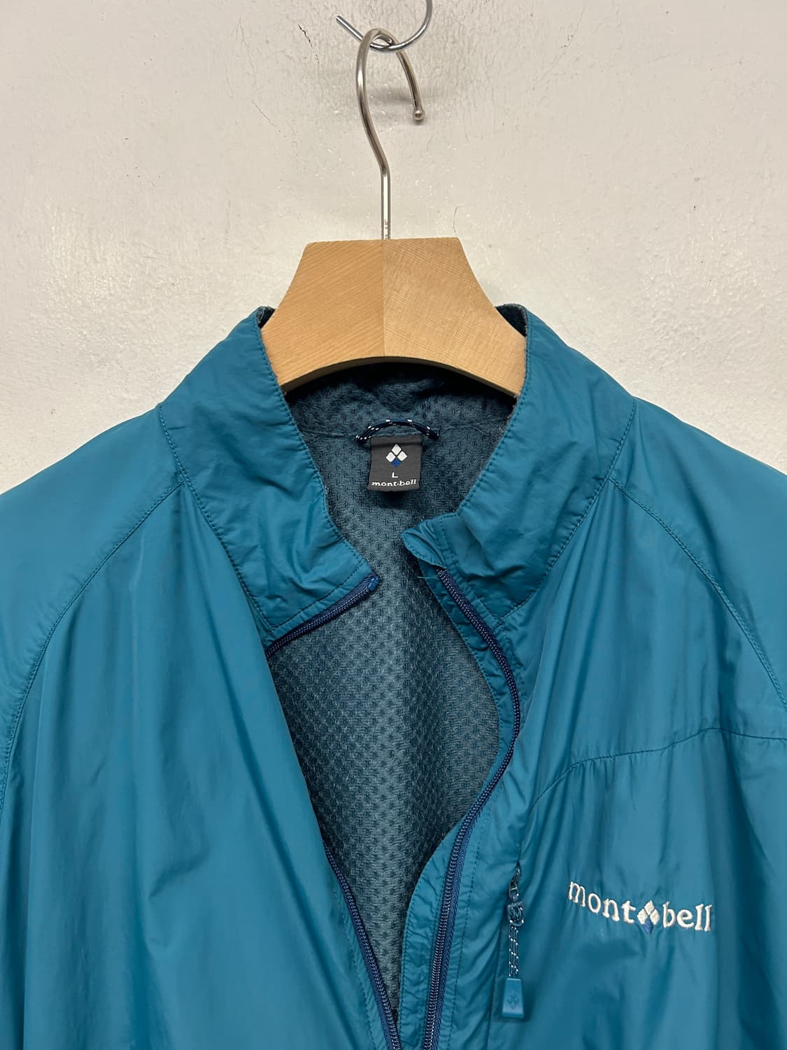 JPN 몽벨 바람막이 자켓 블루 / 그린 상품이미지6