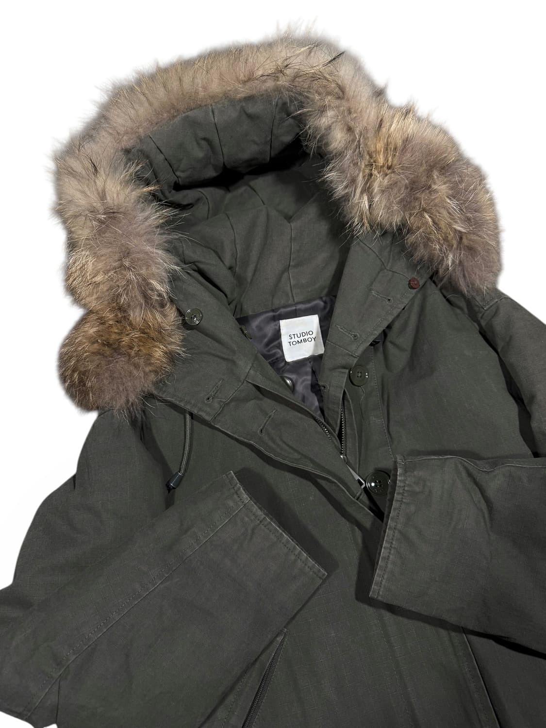 Studio Tomboy 스튜디오 톰보이 라쿤털 야상 패딩 상품이미지2