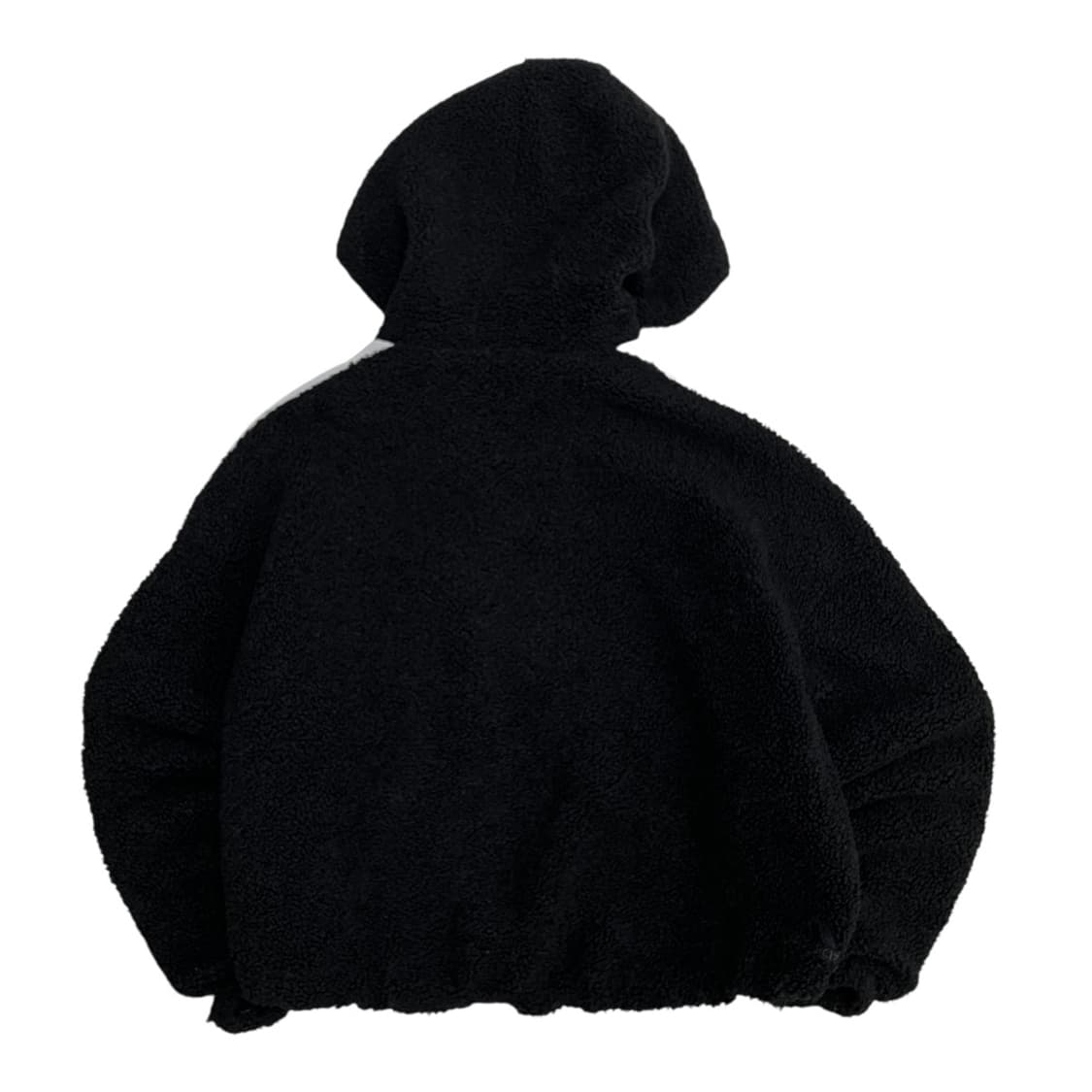 아디다스 에센셜 블랙라인 블랙 뽀글이 후드집업 XS 상품이미지3