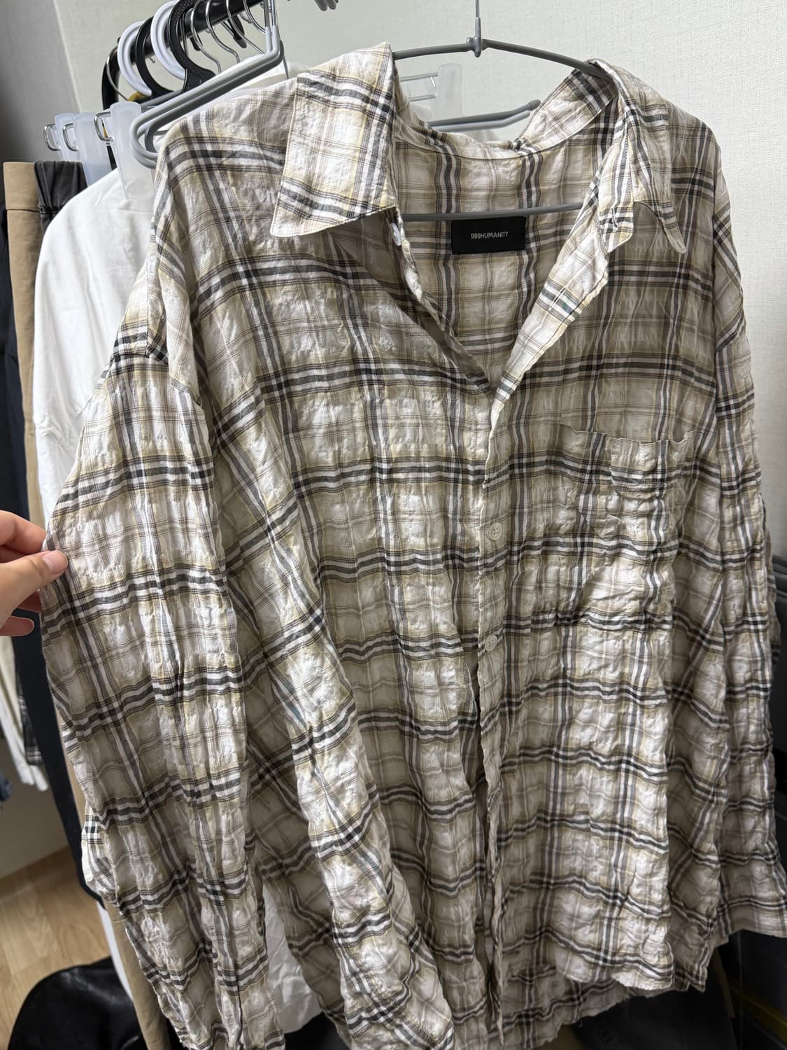 999휴머니티 이지 체크 셔츠 상품이미지6
