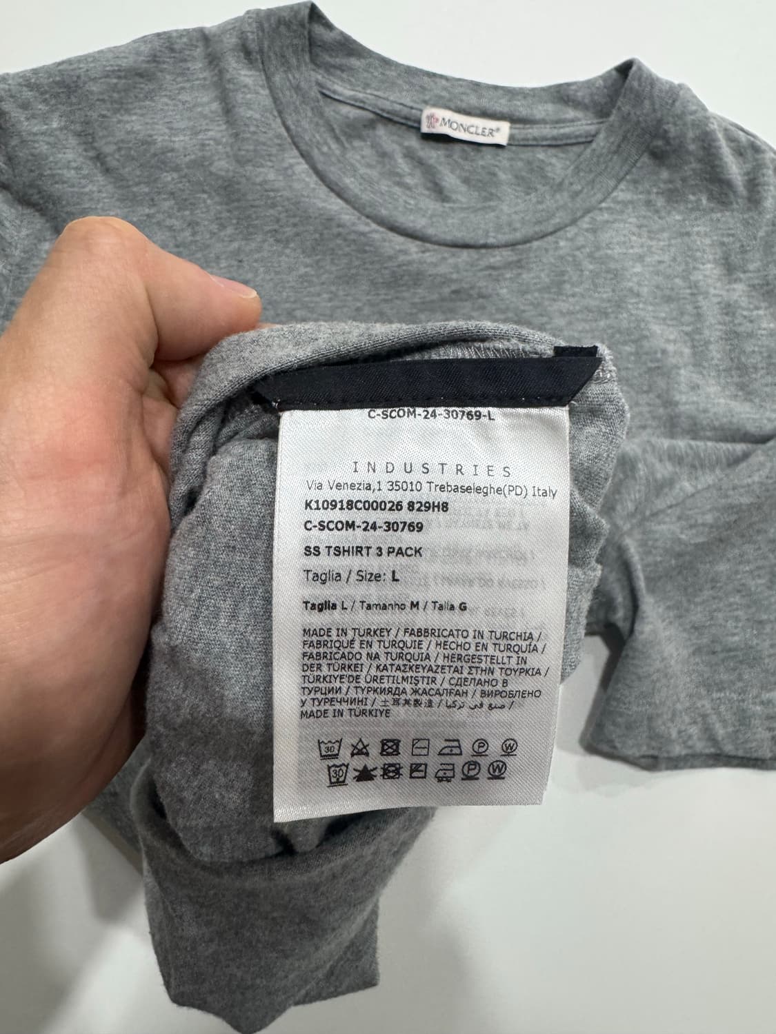 몽클레어 moncler 기본로고 반팔티 2개일괄  상품이미지3