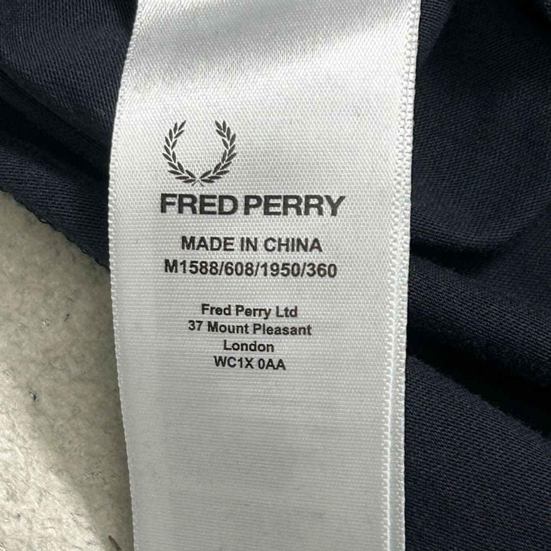FRED PERRY 트윈텀 네이비 반팔 S 상품이미지7