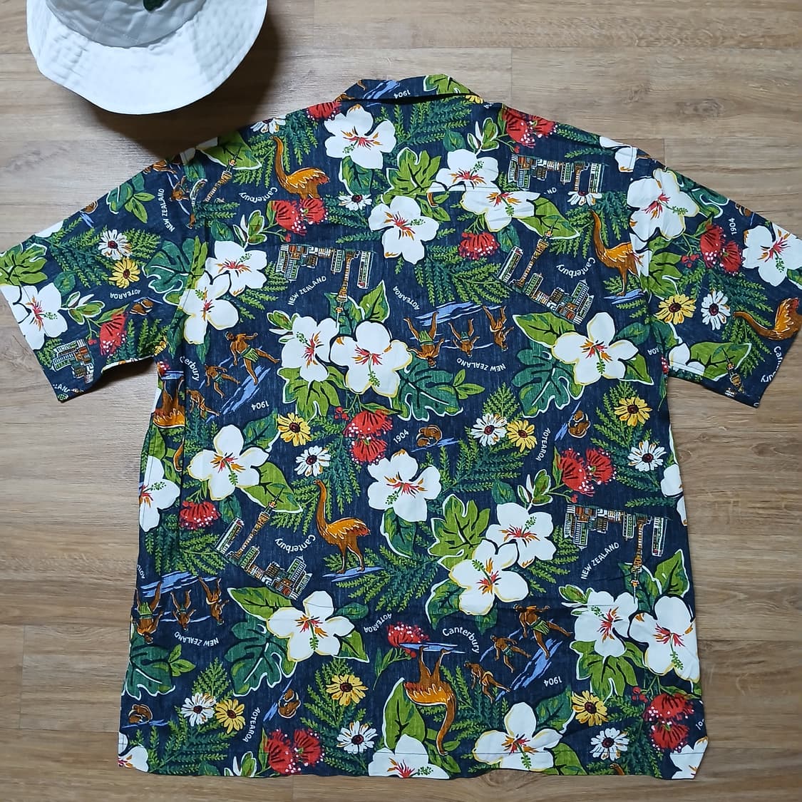해외판 캔터베리뉴질랜드 하와이안 반팔 셔츠 남방 상품이미지6