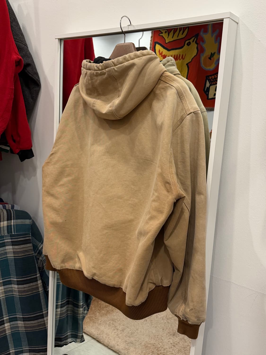 90-00s Carhartt 칼하트 덕 액티브 후드 워크 자켓 (USA) 상품이미지5