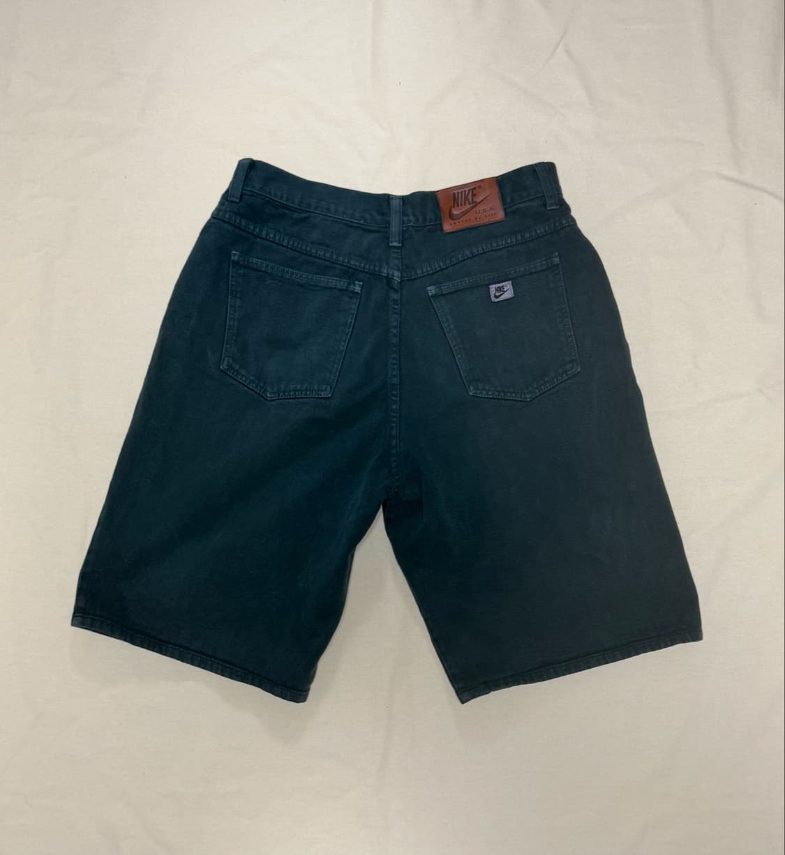 나이키 스우시 페이딩 그린 데님 숏츠 반바지 90s usa 상품이미지5
