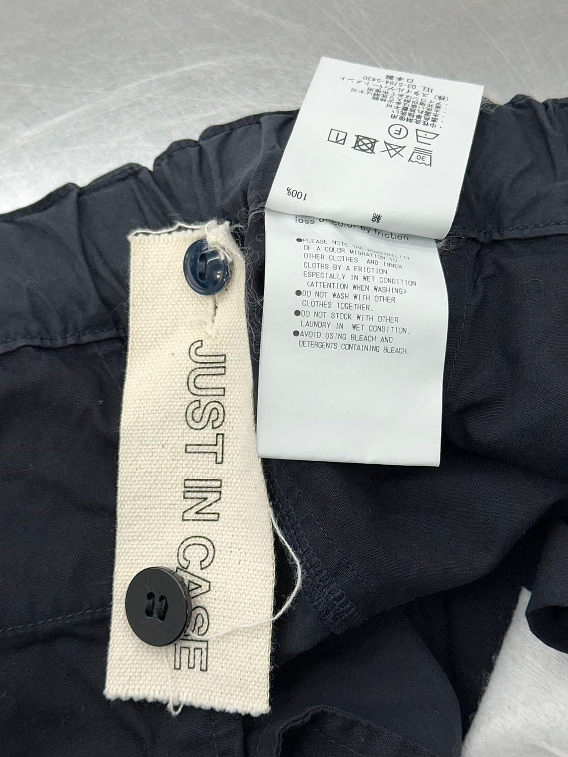 스틸 바이 핸드 블랙 가먼트 다이 딥 턱 코튼 팬츠 상품이미지9