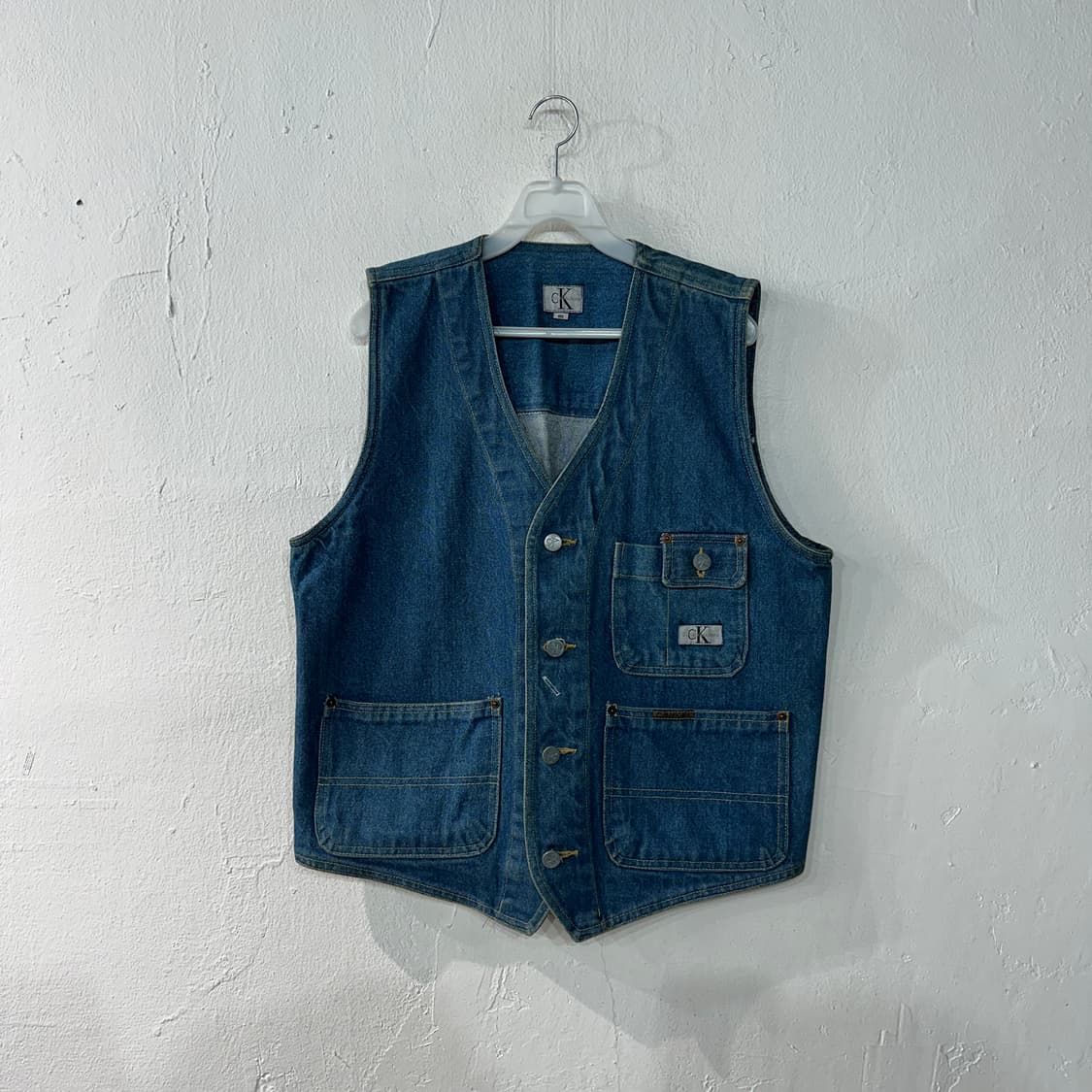 CK 캘빈클라인 데님 청조끼 L 상품이미지1