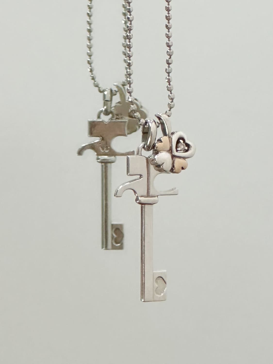 courreges / 꾸레쥬 18k골드&실버925 다이아 목걸이 상품이미지1