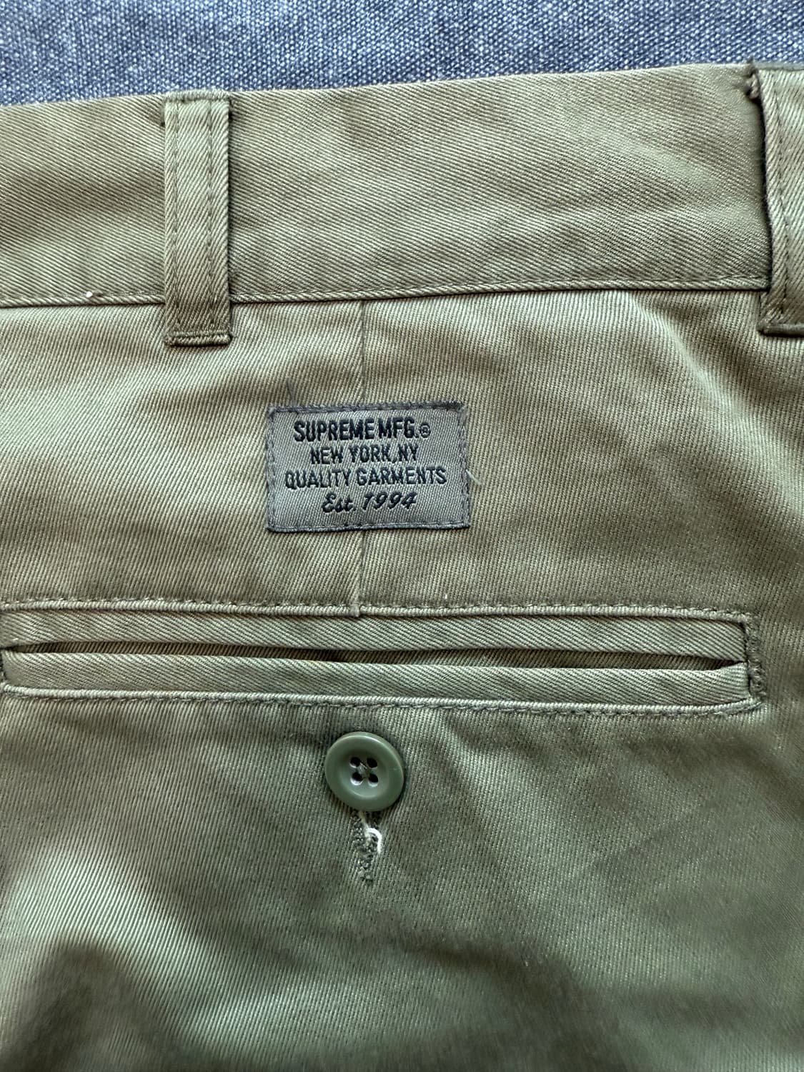 (34) 슈프림 올리브 치노 팬츠 상품이미지5
