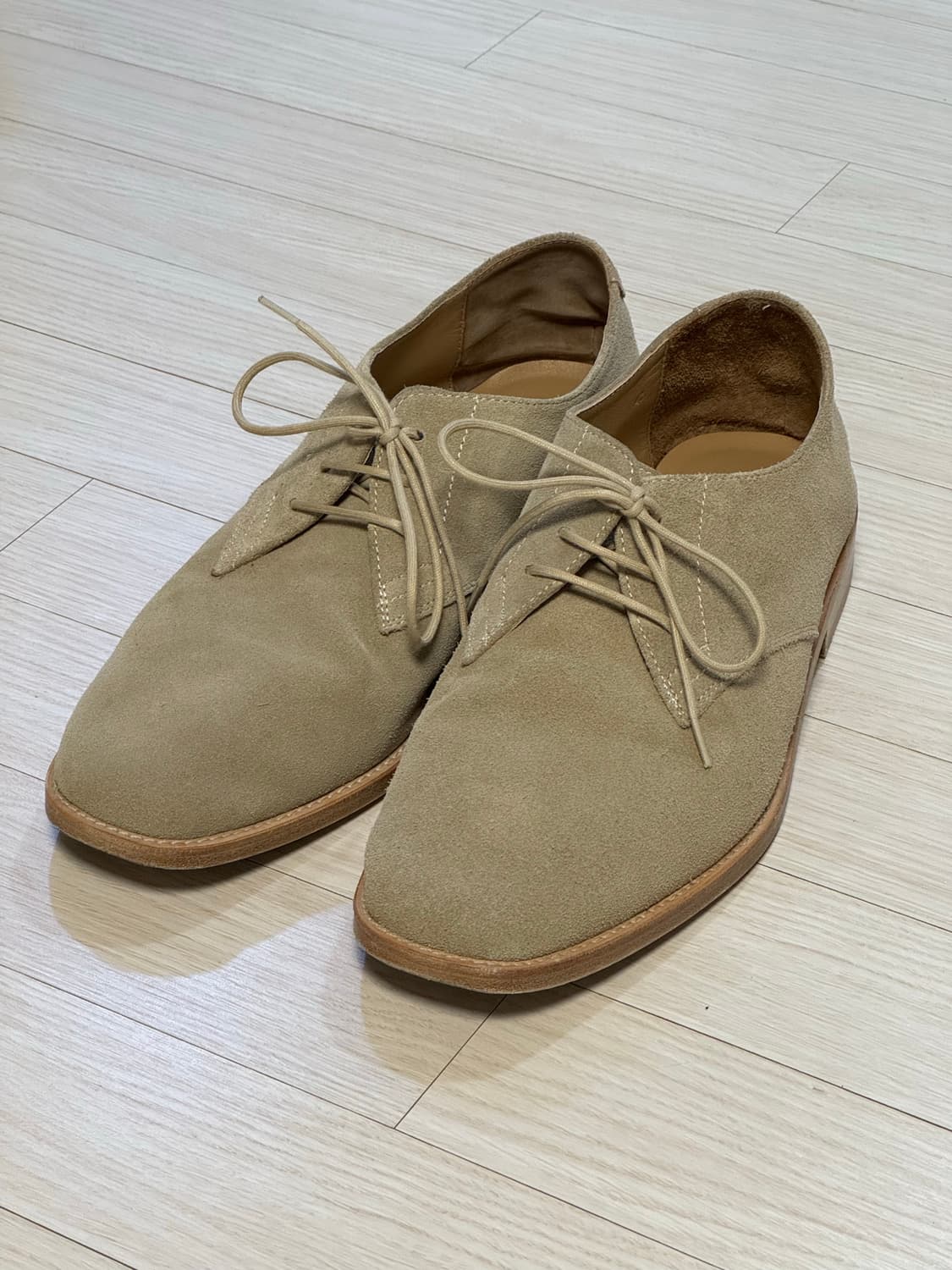 [42] 브라운야드 26ss 스웨이드 더비 슈즈 스톤 상품이미지1