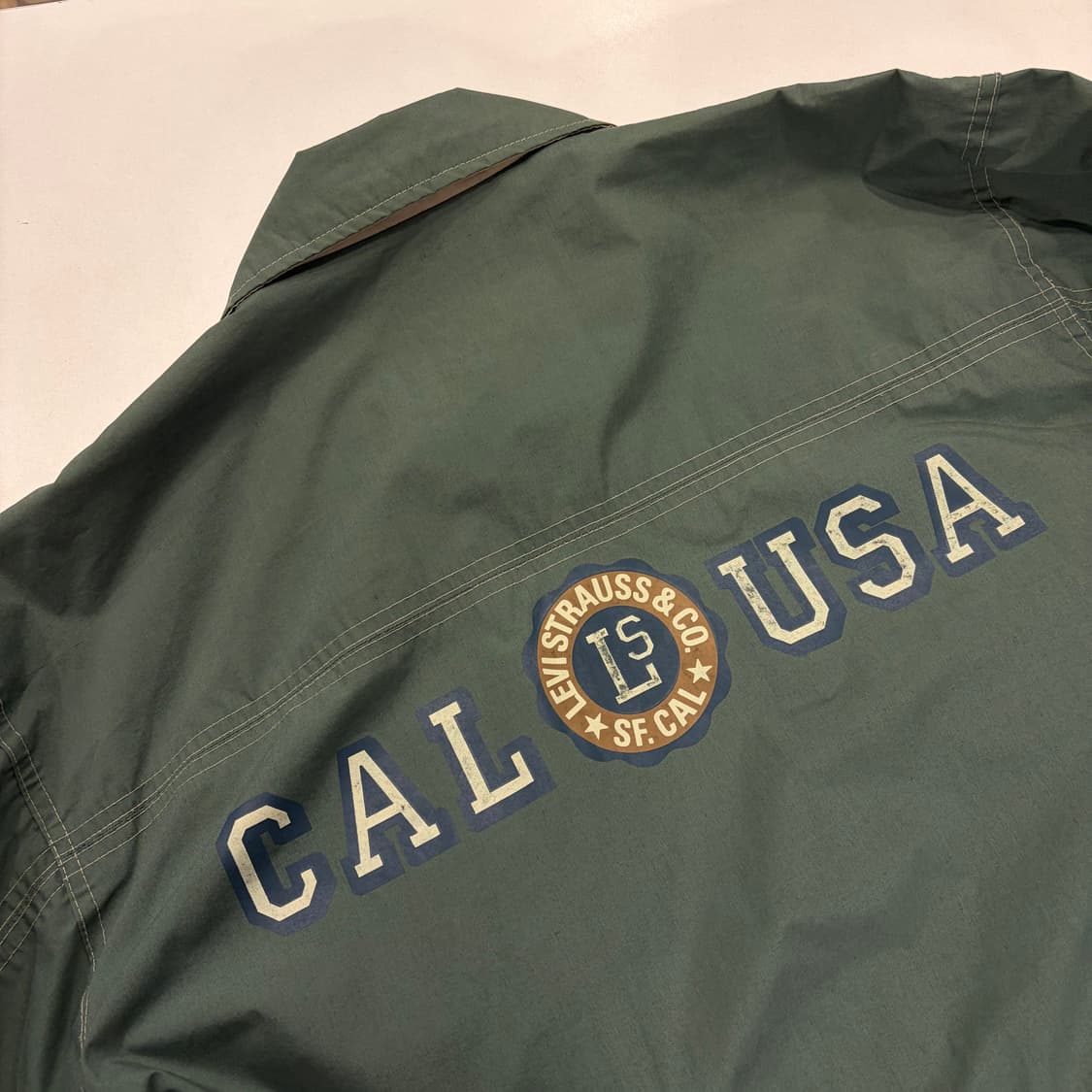 [S] 90s 리바이스 USA 리버시블 그린 베이지 자켓 B411 상품이미지10