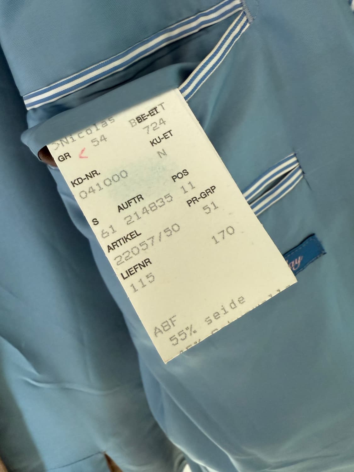 Wool/Silk Finest Blend Jacket Swiss 상품이미지8