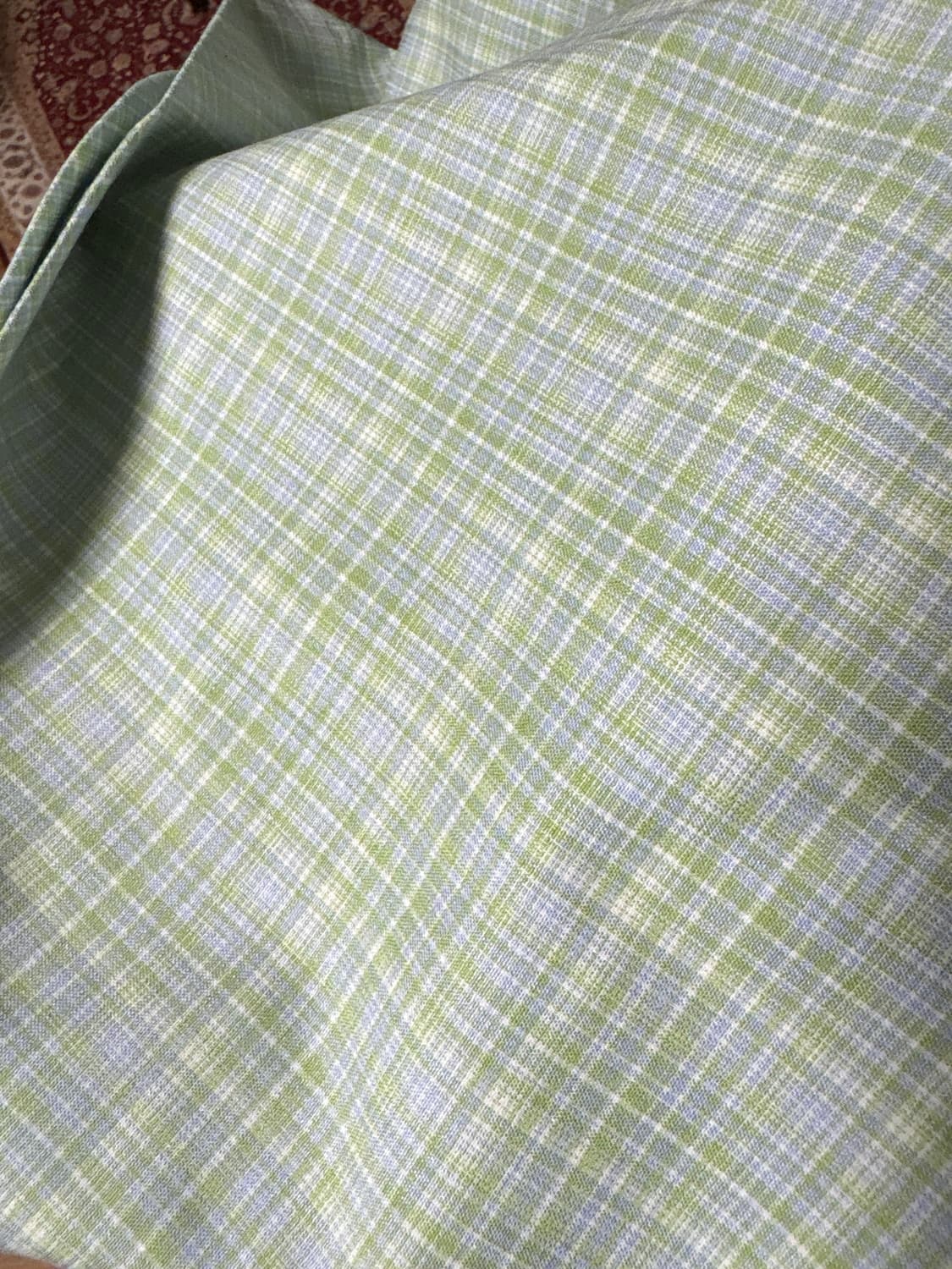 미드나잇무브 체크 롱스커트 그린 M 상품이미지4