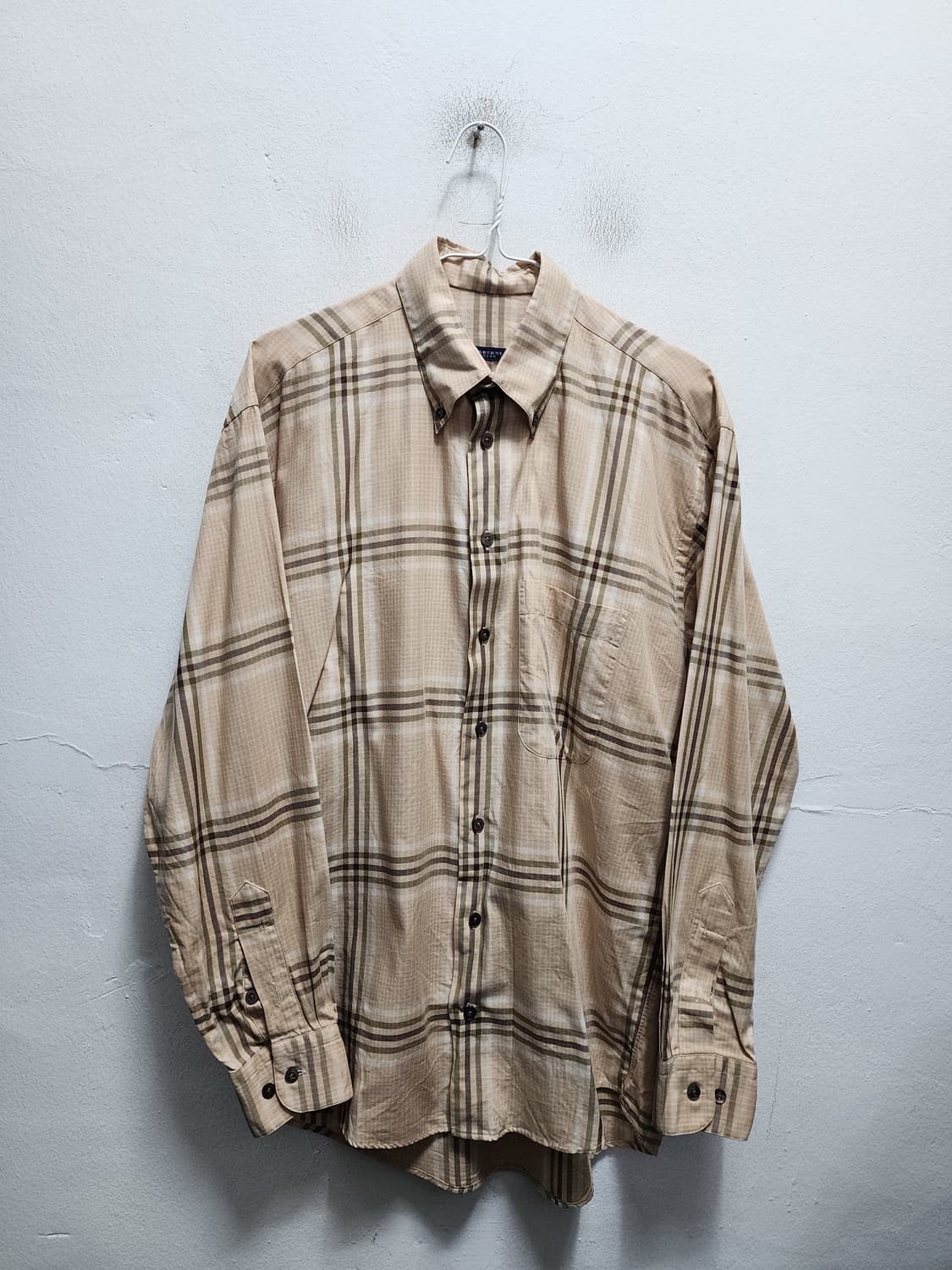 버버리 올드스쿨 USA 노바체크 셔츠 상품이미지1