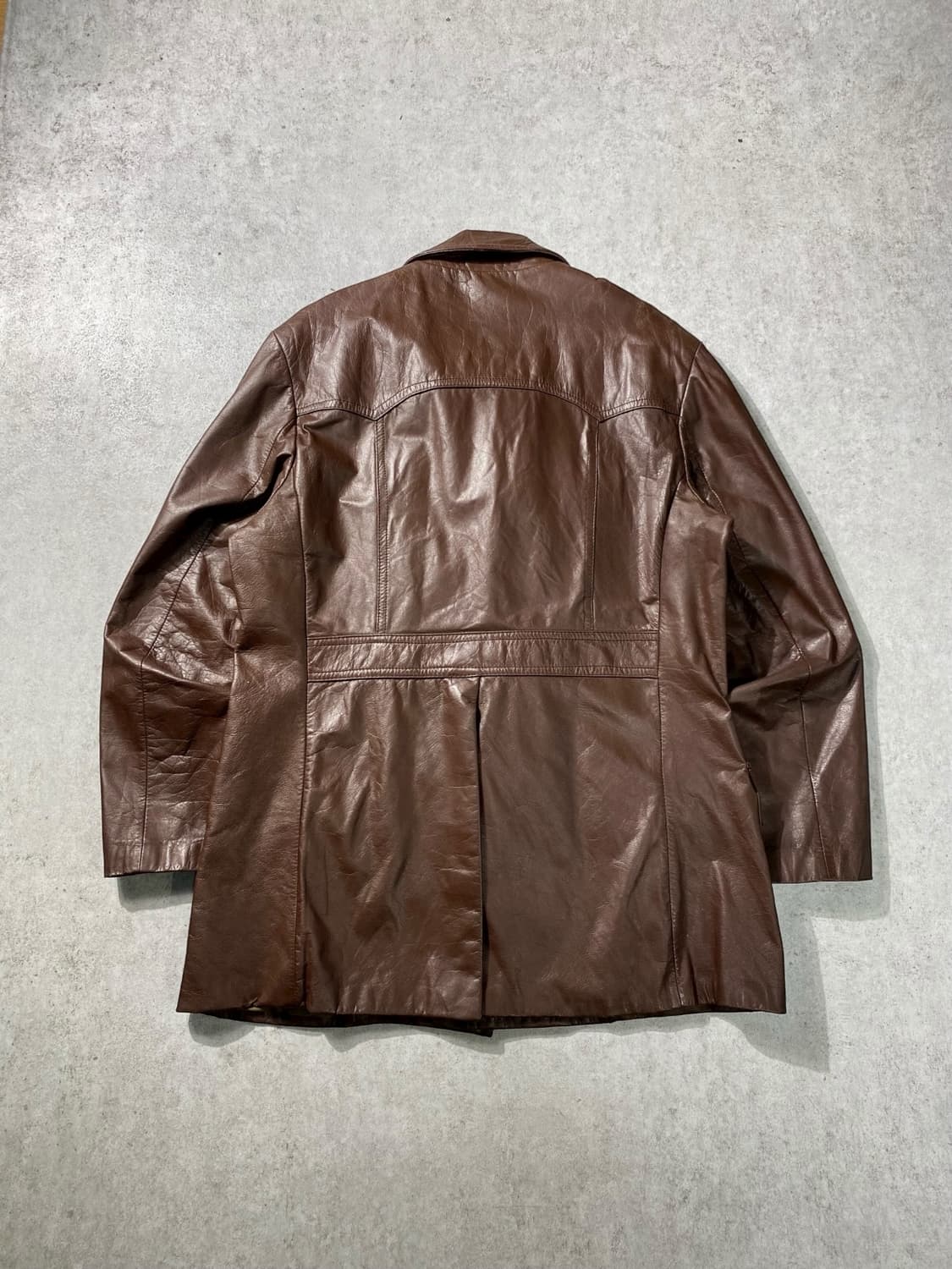 [42] OLD Vintage 올드 빈티지 브라운 레더 필드자켓 상품이미지5