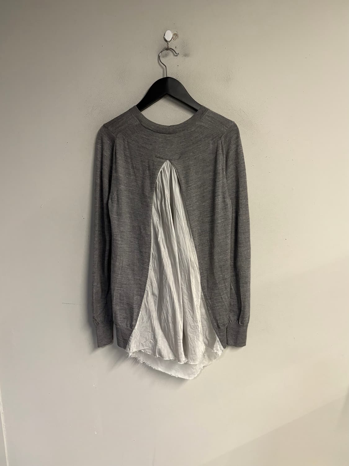 SACAI LUCK back panel cardigan grey 2 상품이미지4