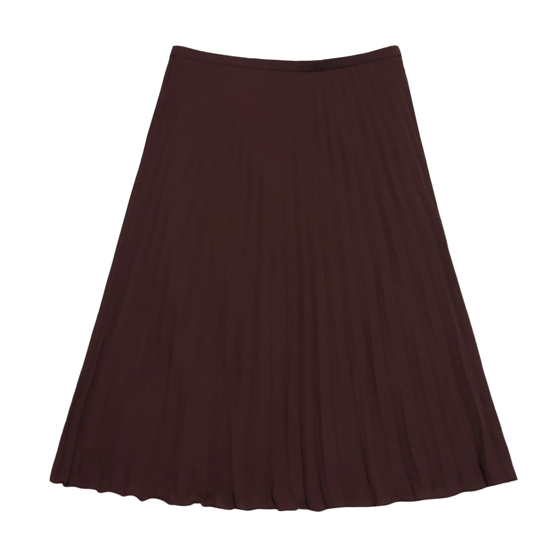 Brown Pleats Midi skirt 상품이미지1