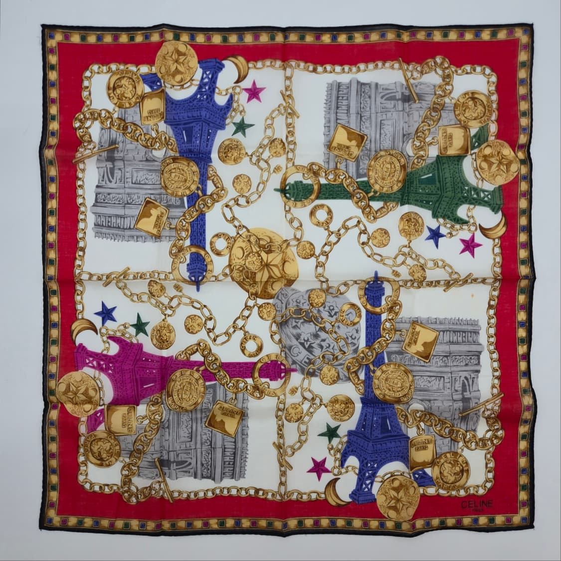 CELINE 셀린느 손수건 스카프 [BF10454-563-05] 상품이미지4