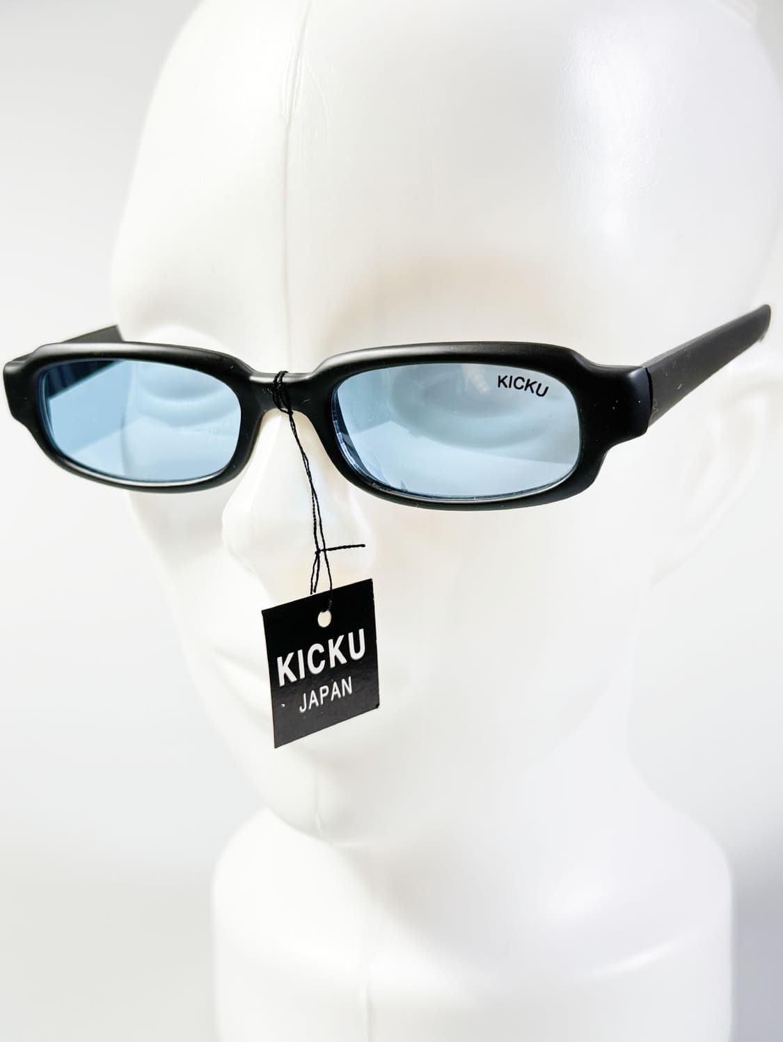90s KICKU JAPAN 맷블랙 스퀘어 뿔테 빈티지 틴트 선글라스 상품이미지8
