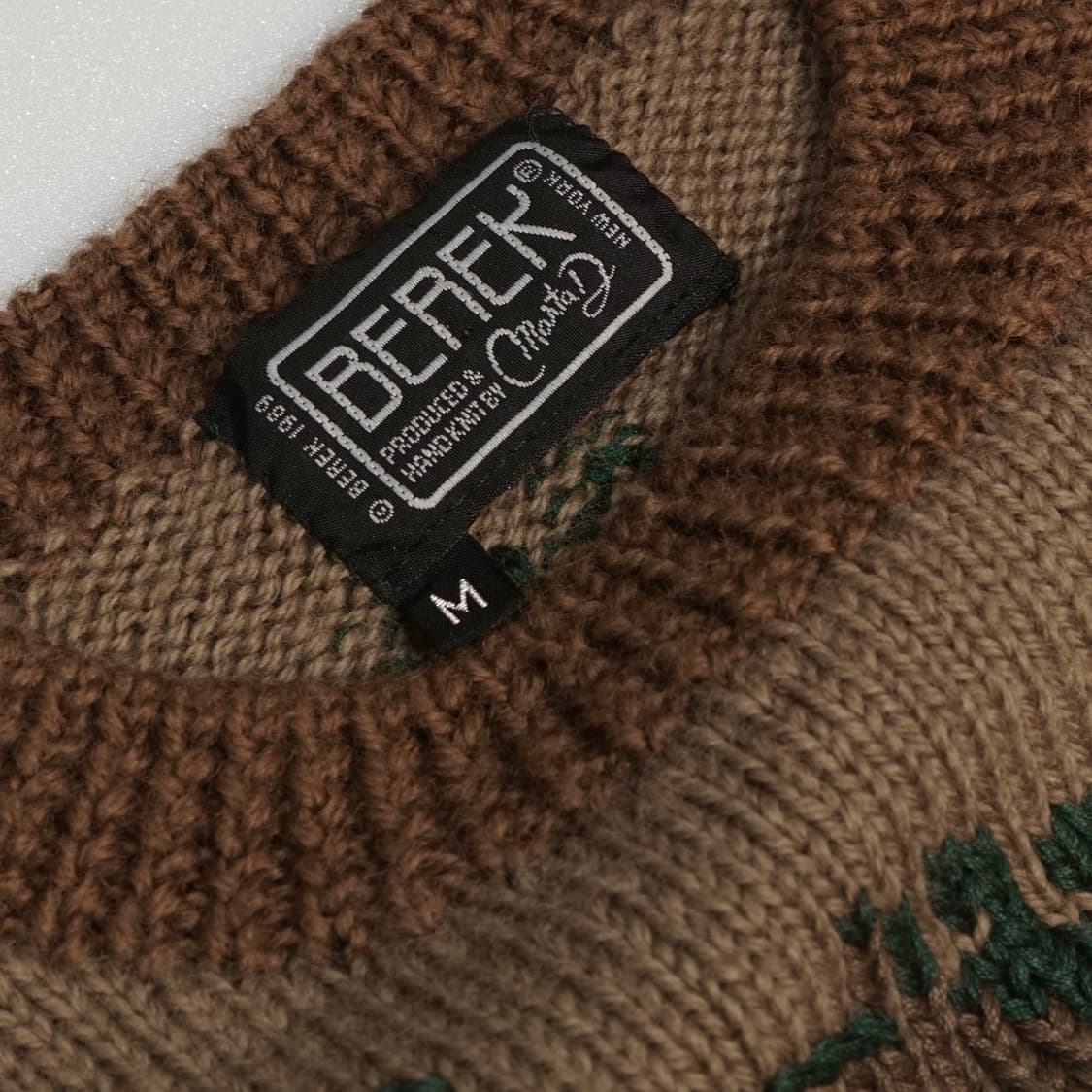 1989s Berek 플로럴 자수 핸드메이드 니트 상품이미지7