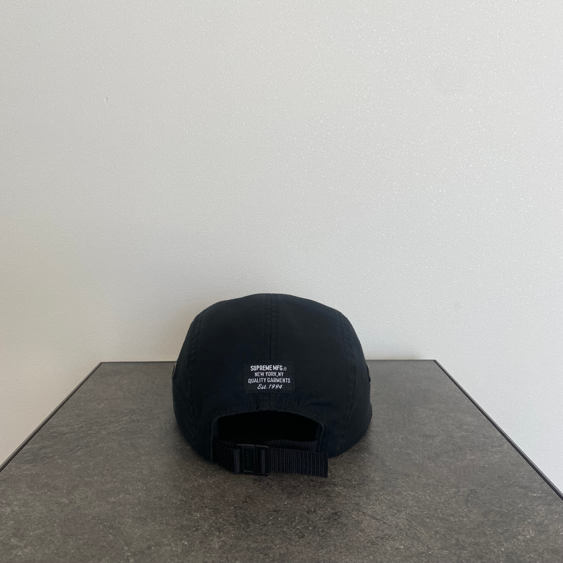 슈프림 밀리터리 워시드 블랙 박스로고 캠프캡 모자 상품이미지4