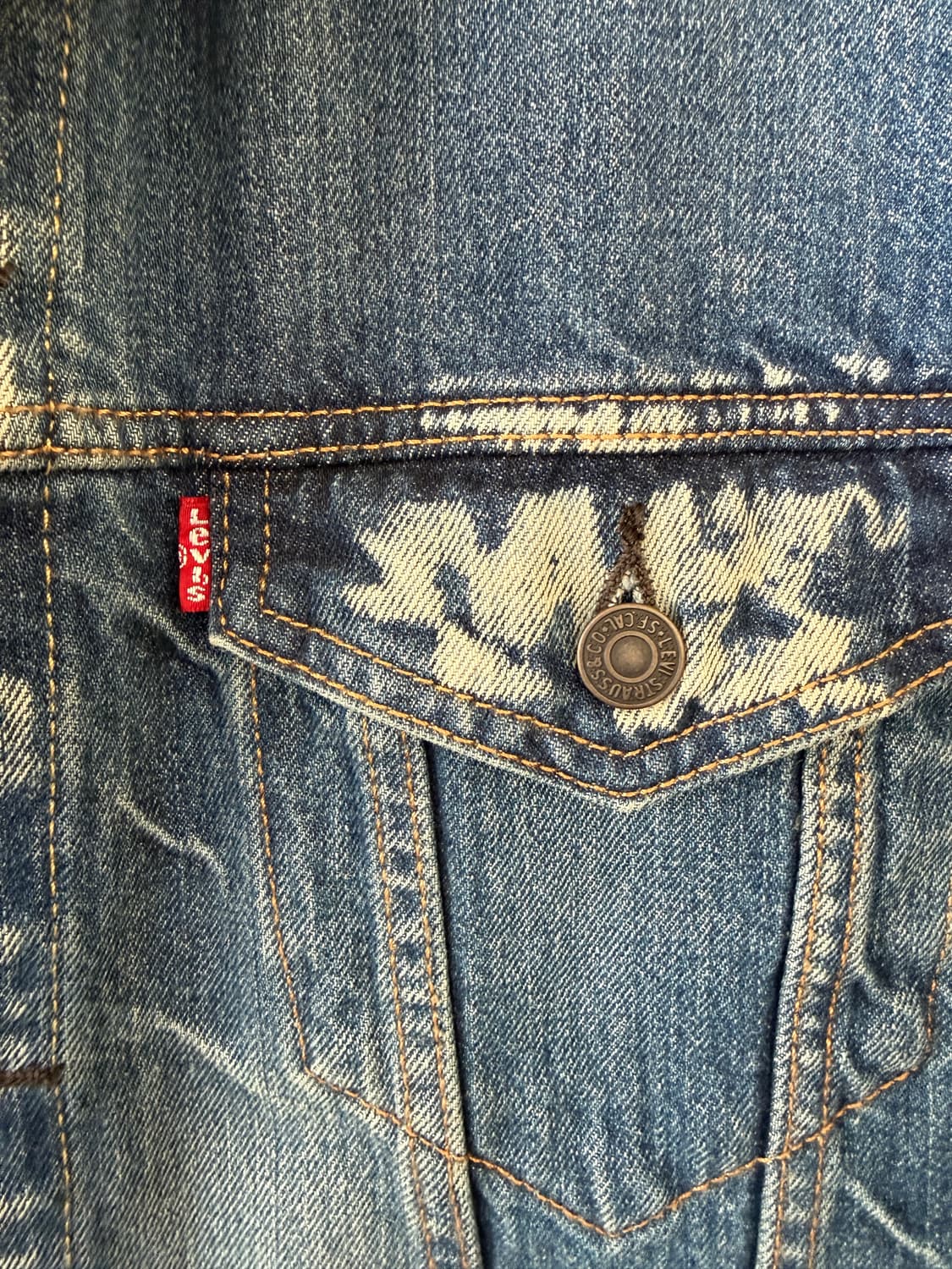 리바이스 72334 데님 페인팅 커스텀 자켓 XXL 상품이미지4