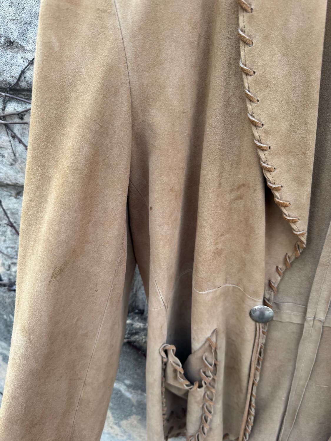 80~90s 폴로 랄프로렌 빈티지 스웨이드 웨스턴 가죽 자켓 상품이미지4