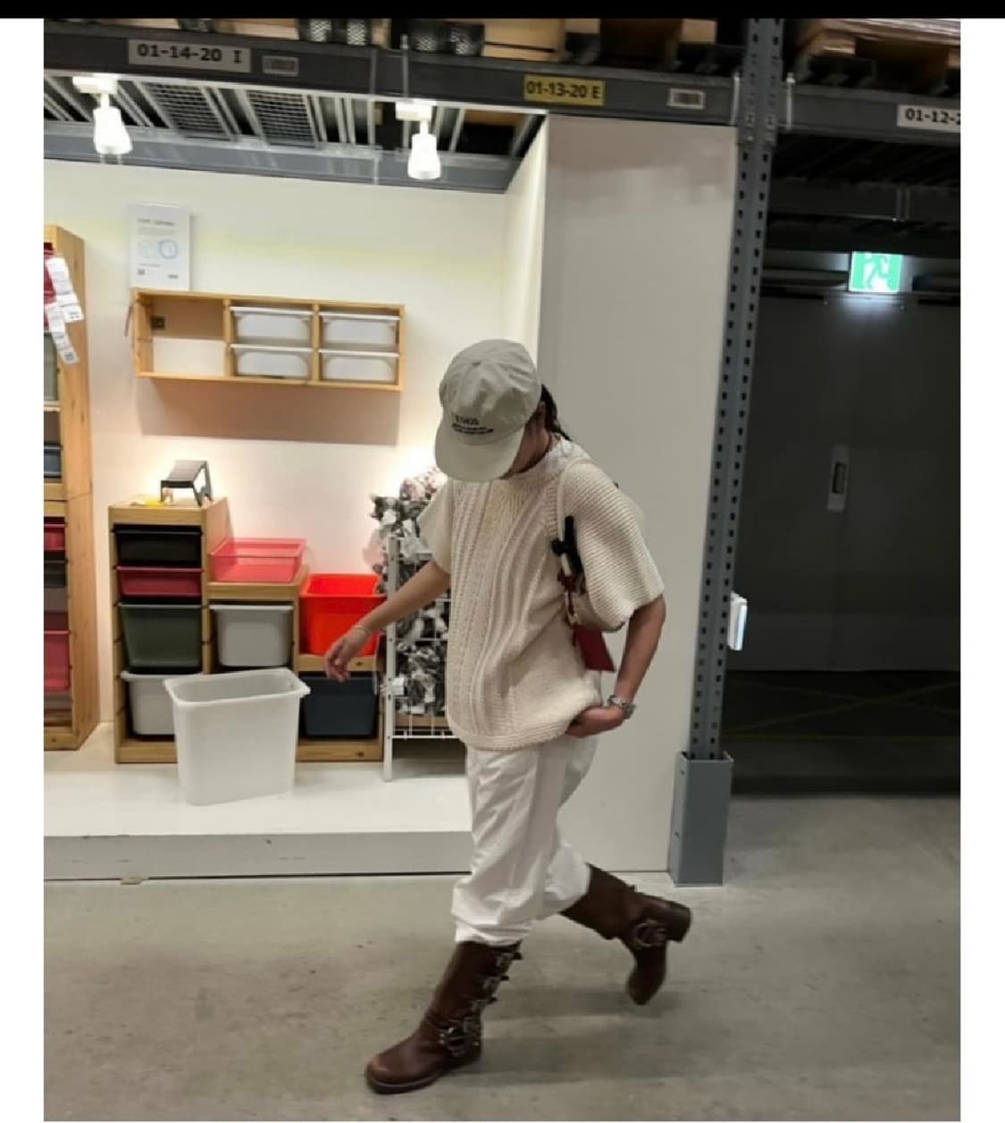 ethos 플레어 하프 니트 상품이미지2