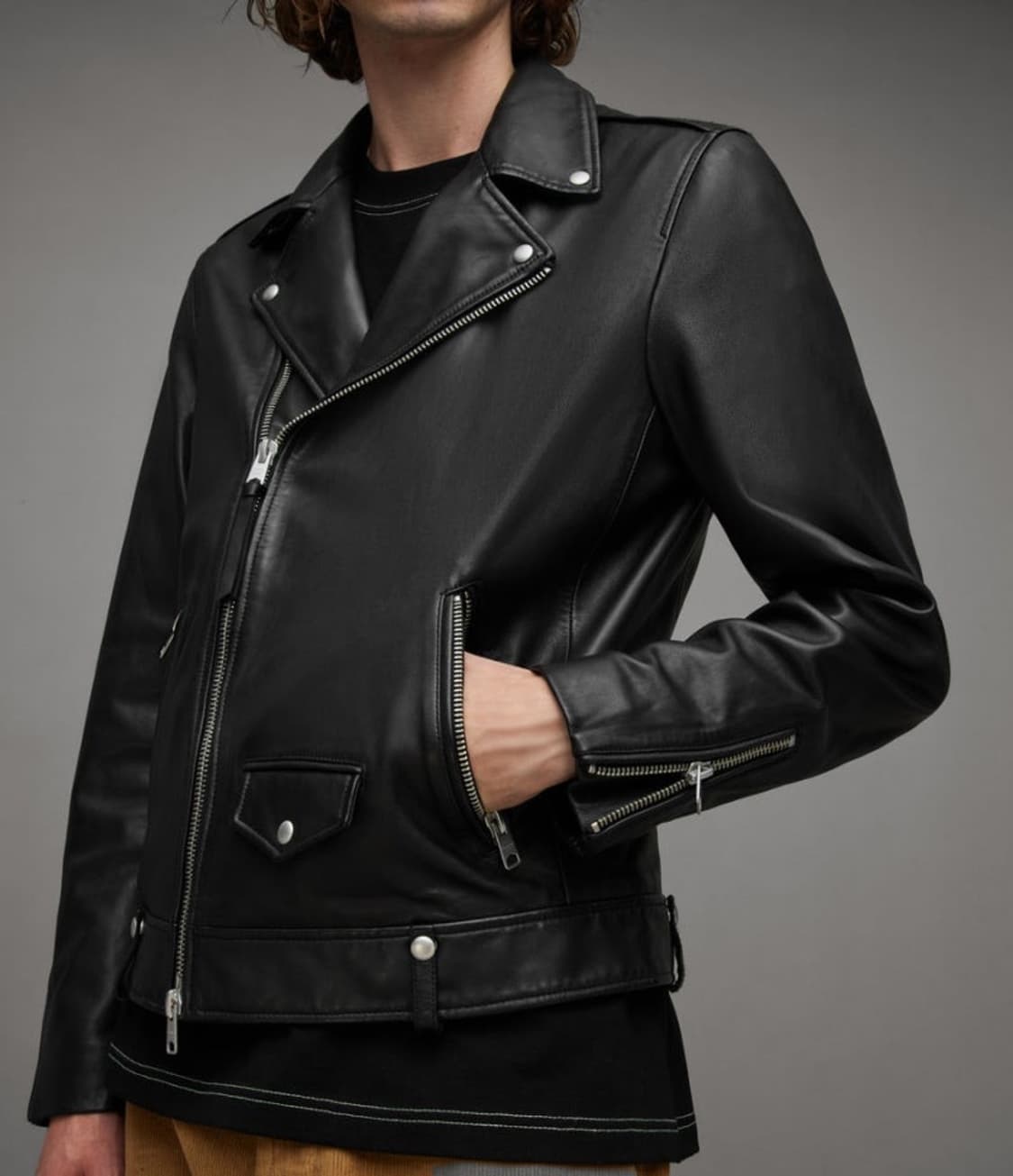 올세인츠 밀로 라이더 레더 자켓L 24년도 제품 상품이미지2