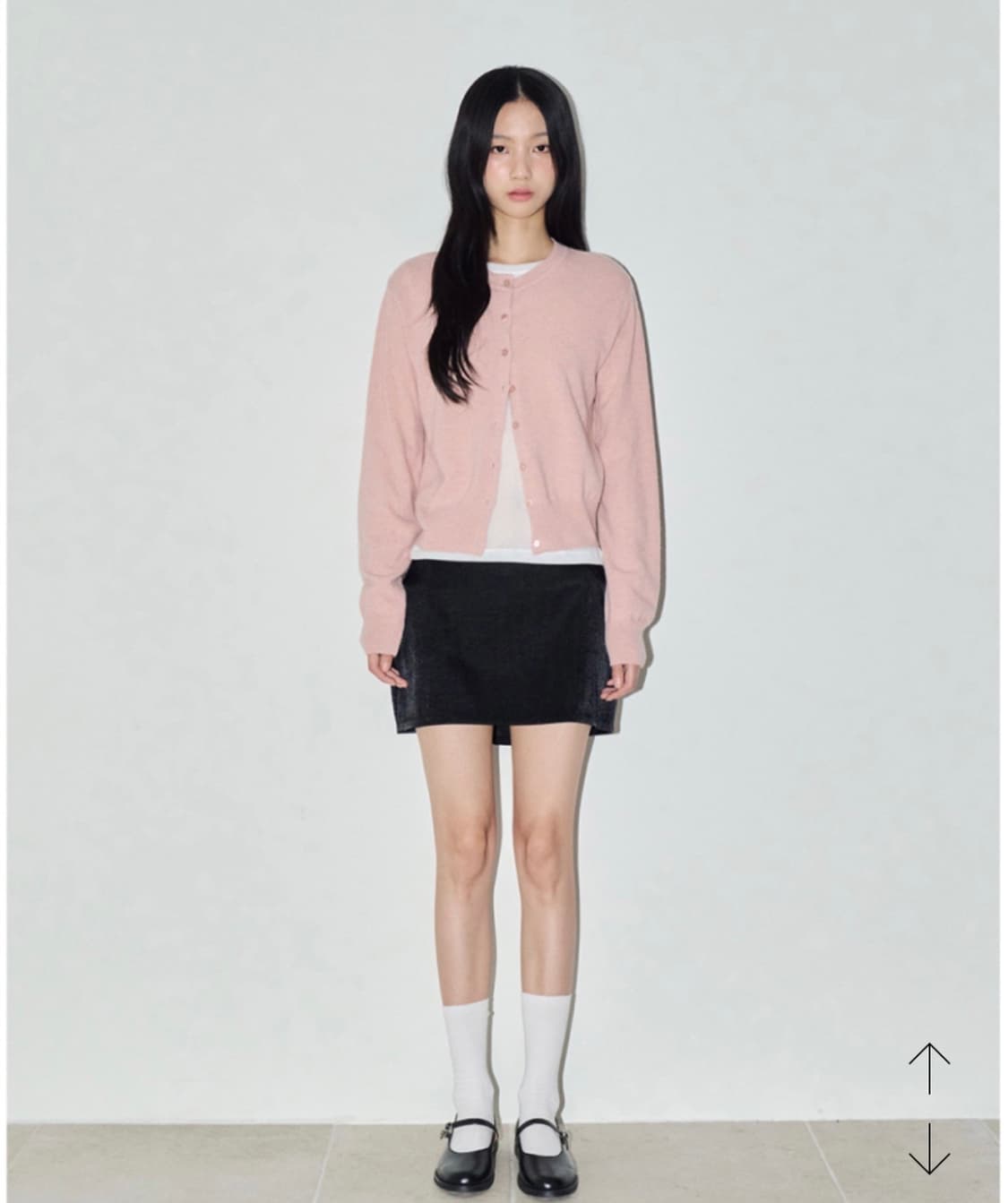 ods 캐시미어 베이직 울 가디건 핑크 상품이미지1