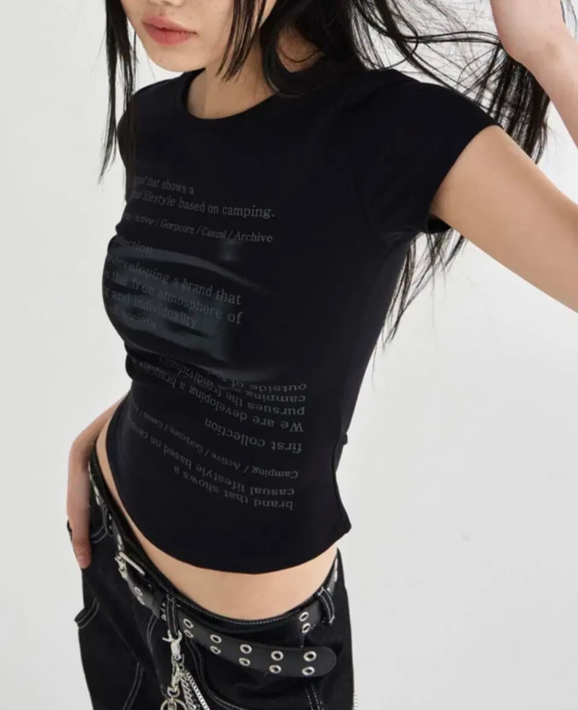[AEIAEIAE] 심볼 티셔츠 블랙 상품이미지1