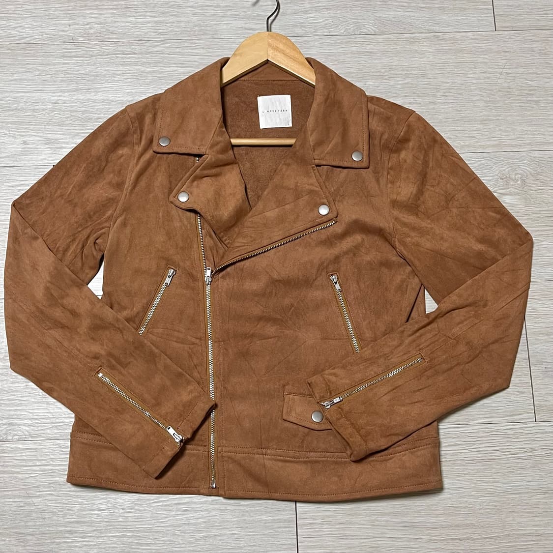 로리즈팜 스웨이드 바이커 자켓 상품이미지1