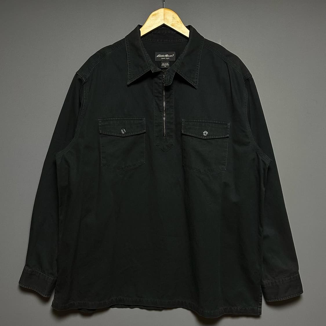 [XL]에디바우어 투포켓 그레이 반집업 상품이미지1