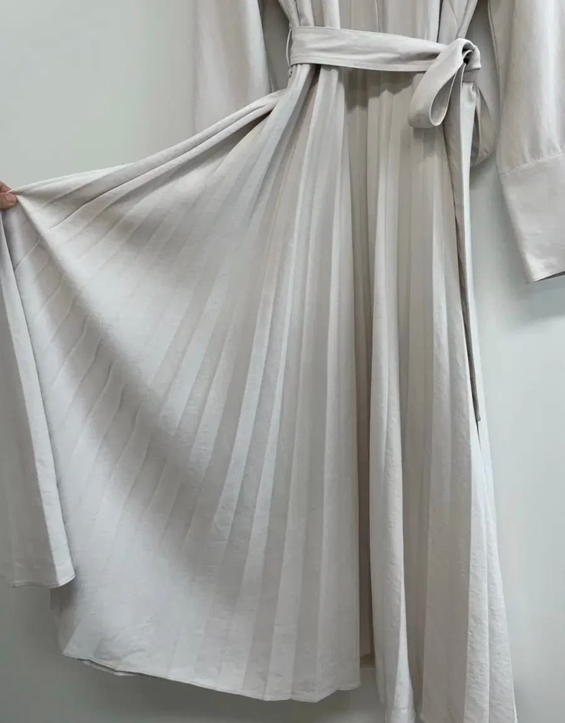 [새상품] 마시모두띠 플리츠 벨티드 셔츠 원피스 38 상품이미지6