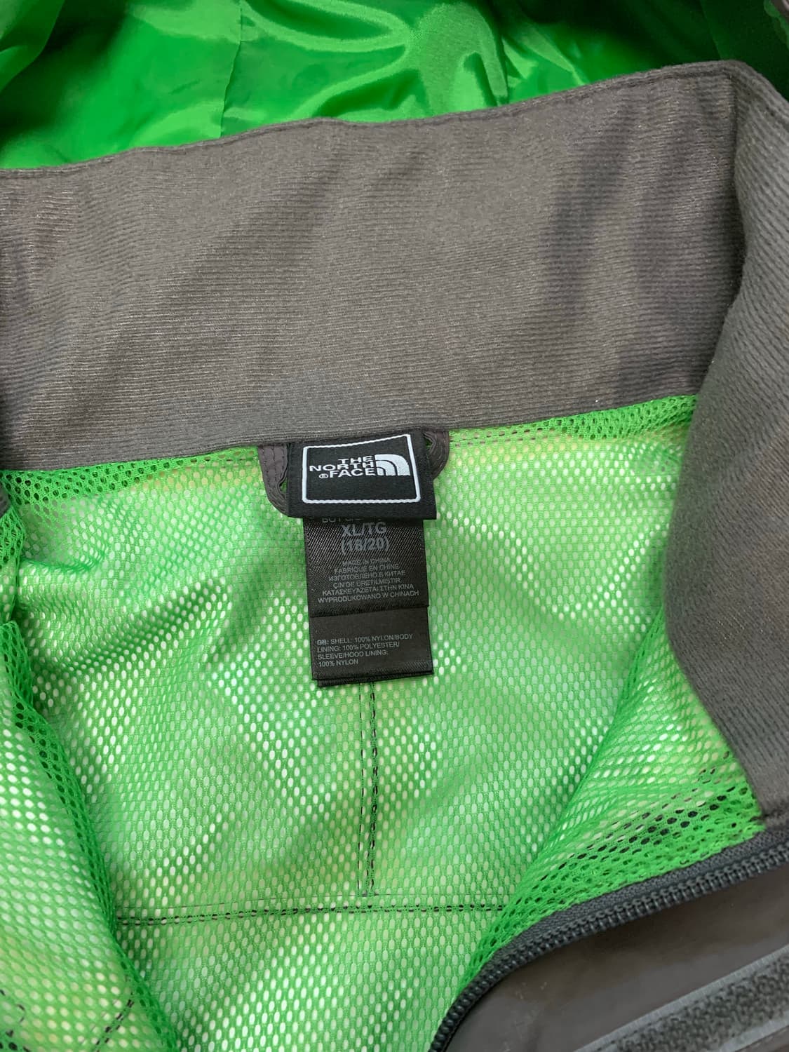 노스페이스 재킷 키즈 XL 18/20 그레이 하이벤트 바람막이 상품이미지5