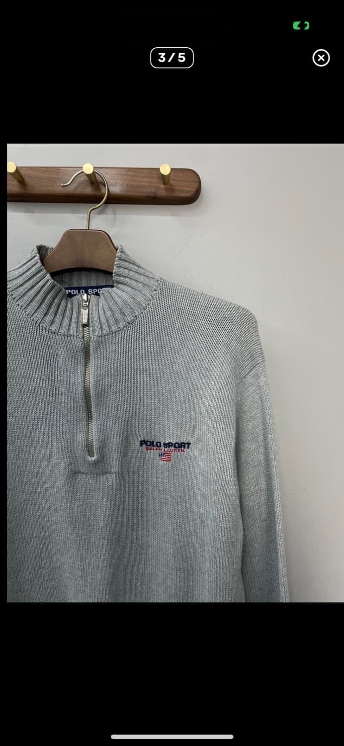 폴로 스포츠 그레이 반집업 니트 A2872 상품이미지3