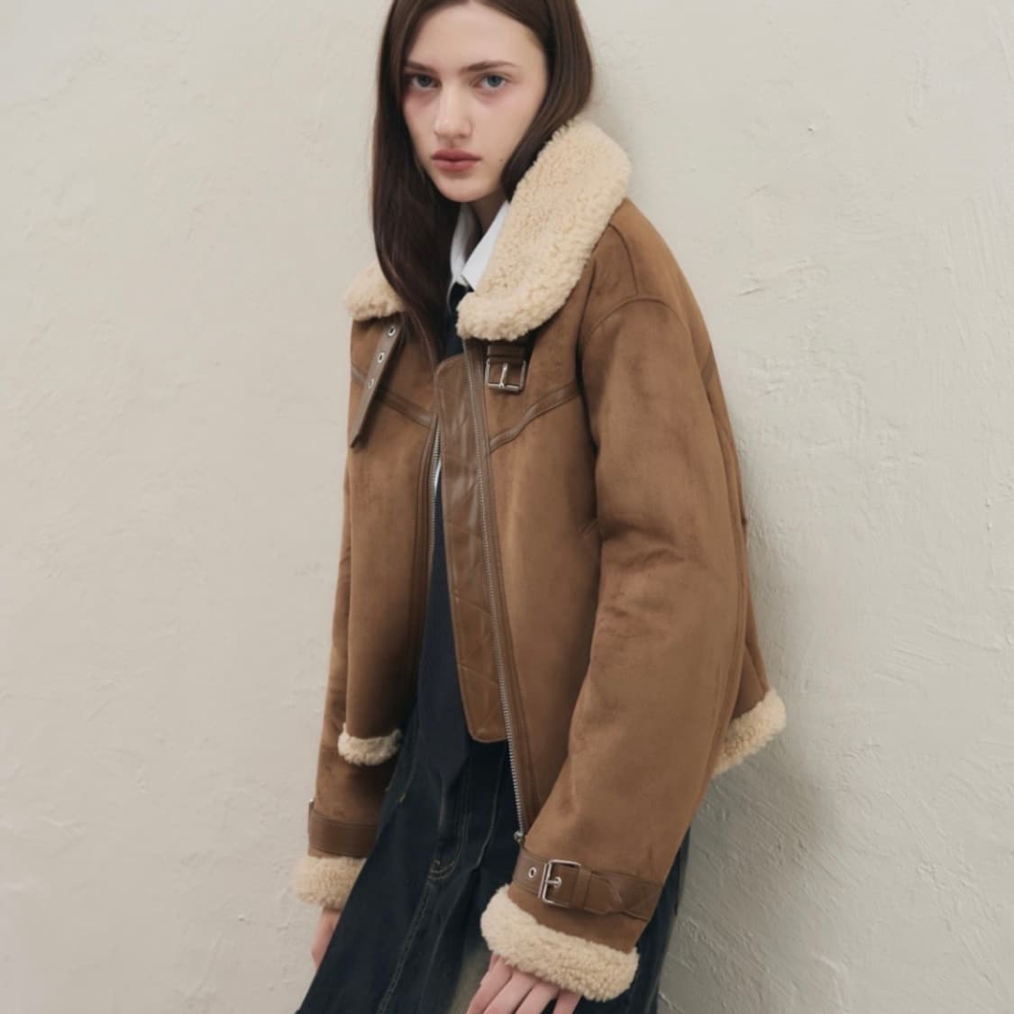 레더리 |  스웨이드 무스탕 자켓 상품이미지5