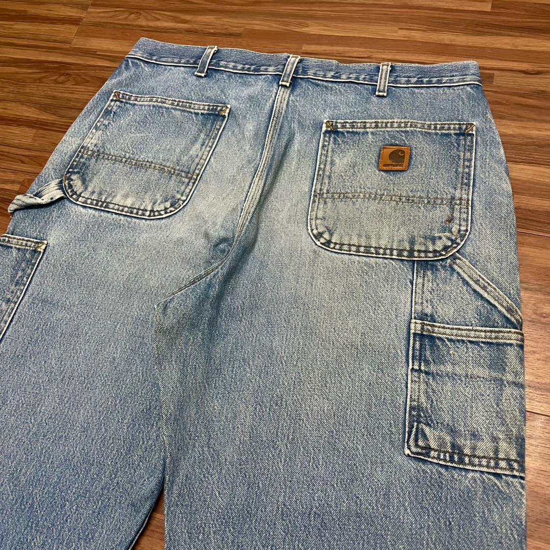 미제 빈티지 칼하트 데님 싱글니 카펜터 팬츠 청바지 상품이미지4