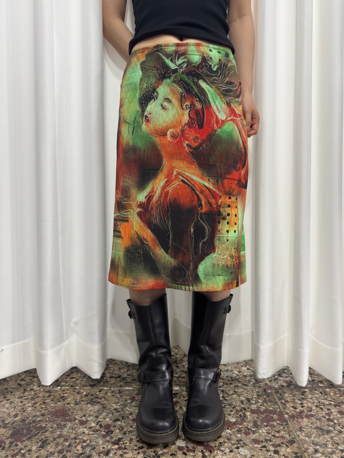 printing midi skirt 상품이미지2
