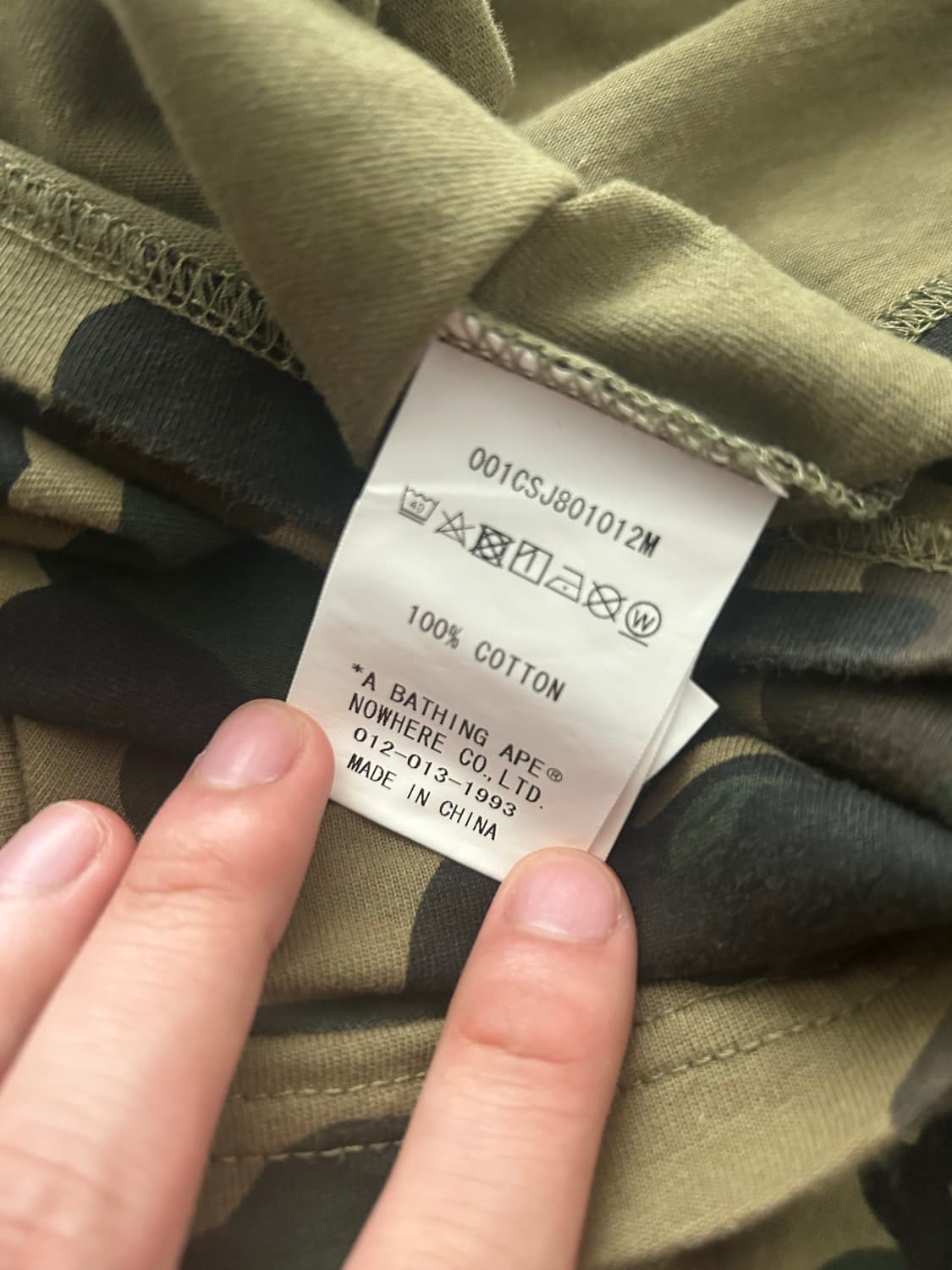 베이프 카모 반팔 상품이미지4