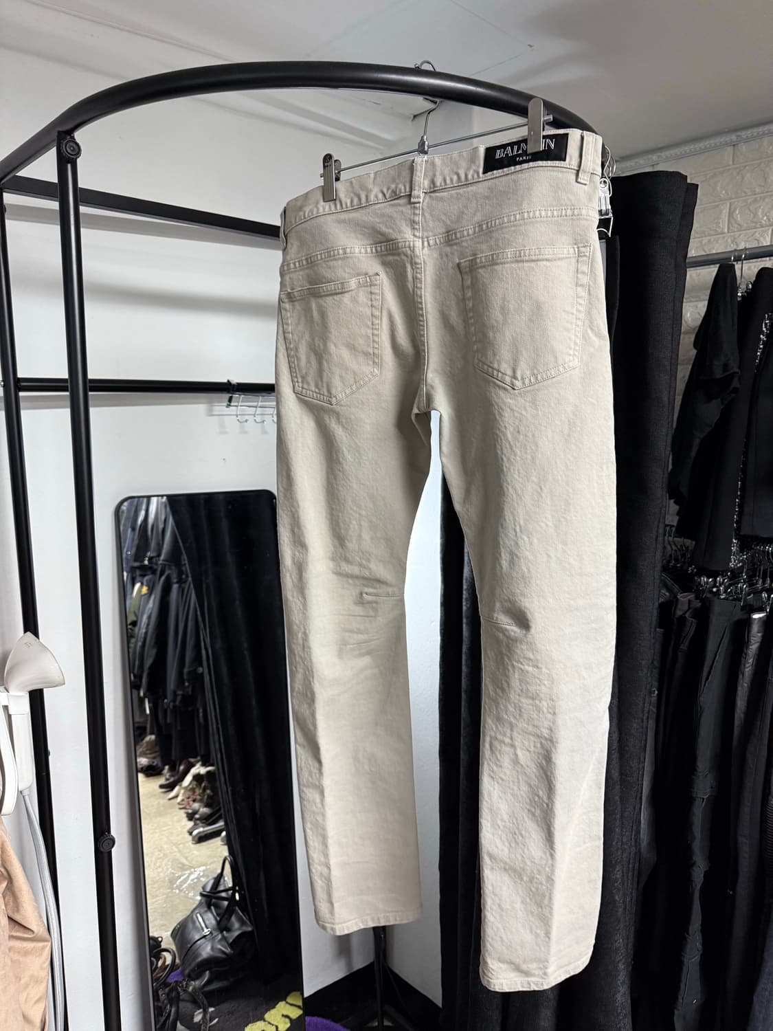 발망 15SS 디스트레스 사이드라인 데님팬츠 상품이미지5