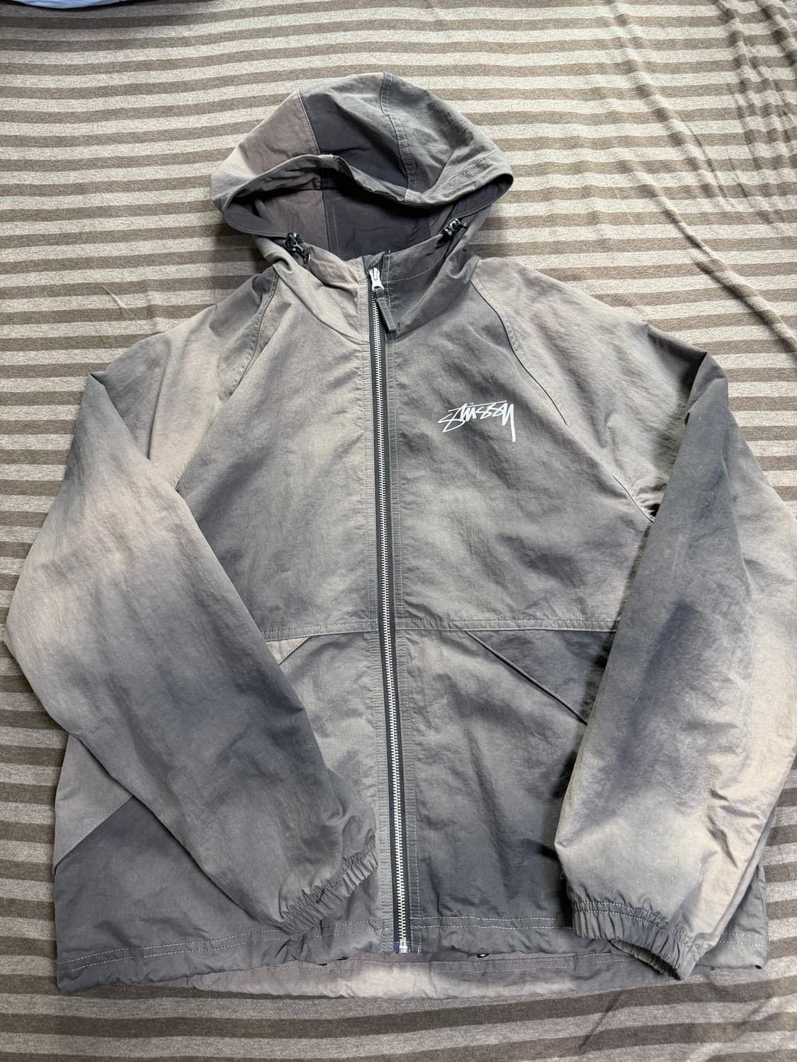 스투시 웨이브 다이 비치 쉘 자켓 블랙 S 상품이미지2