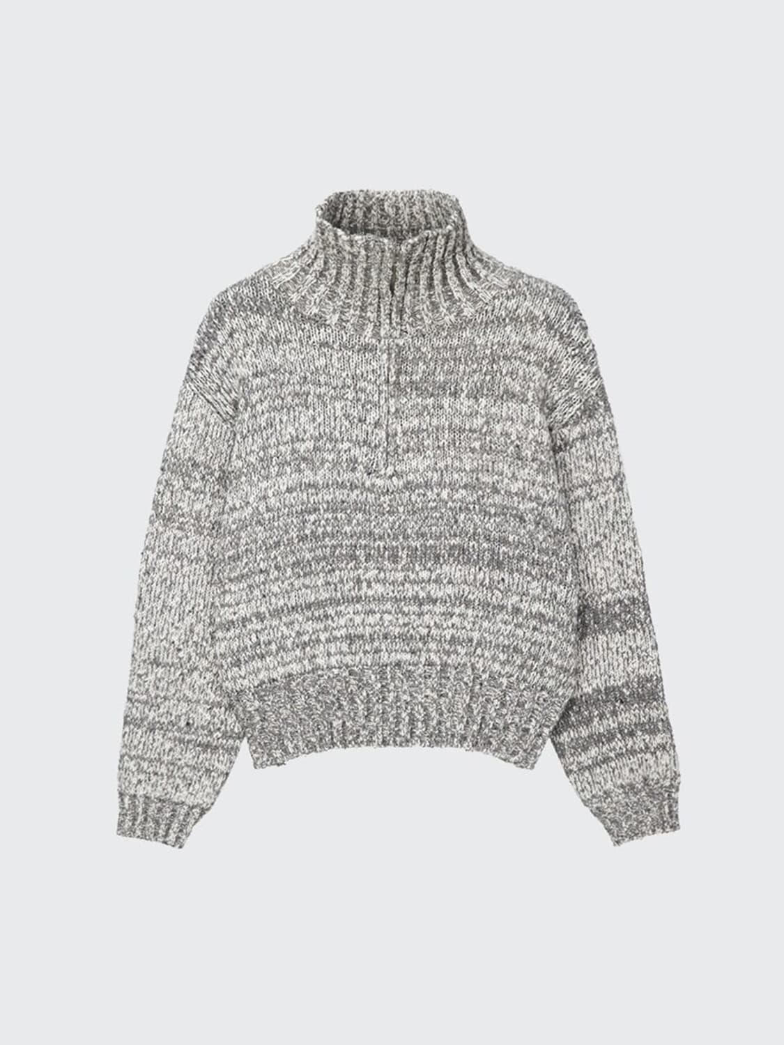 모노하 집업 니트 Zip up Knit 상품이미지1