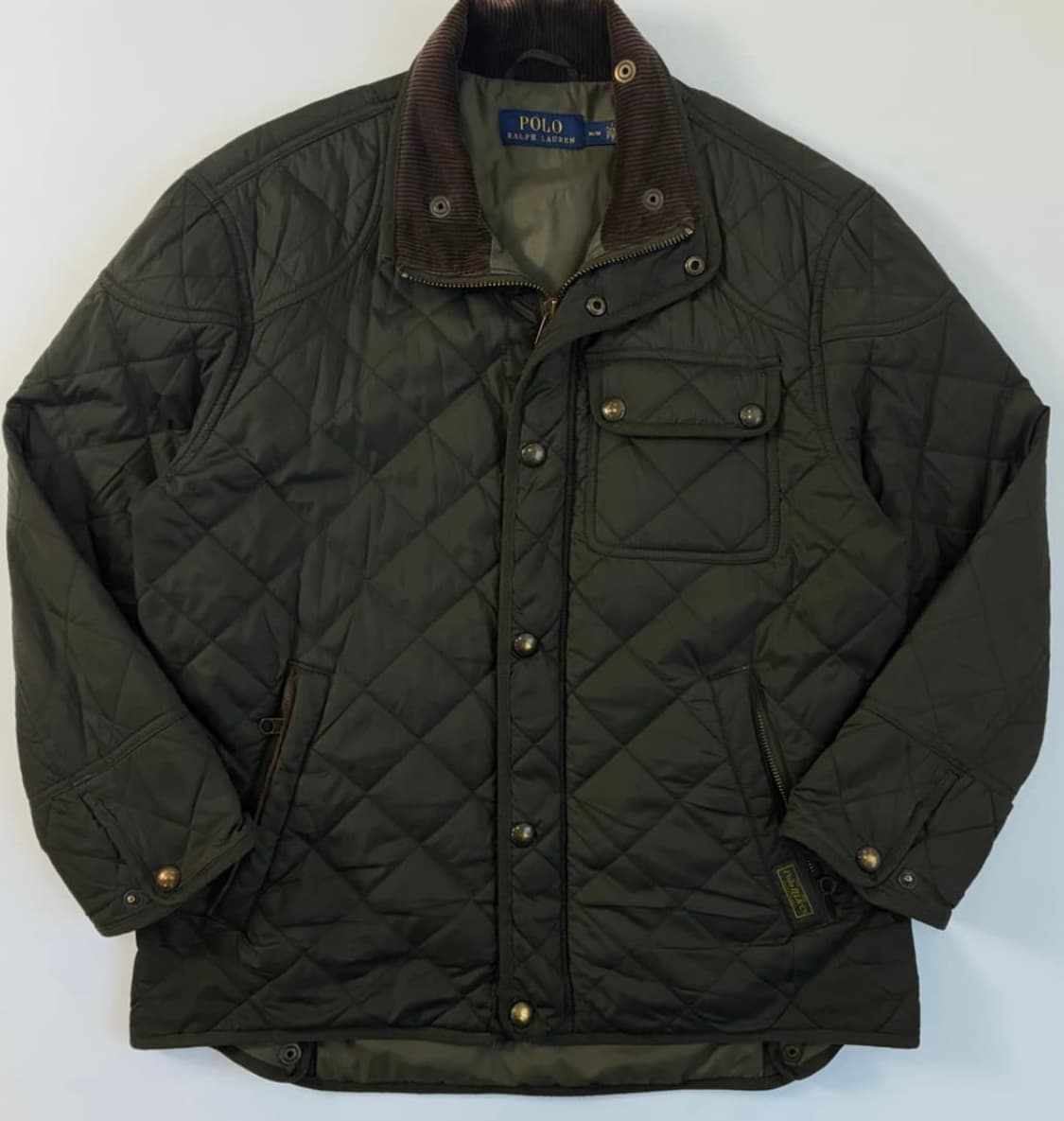 폴로 랄프로렌 퀄팅 자켓L 카키색 상품이미지2