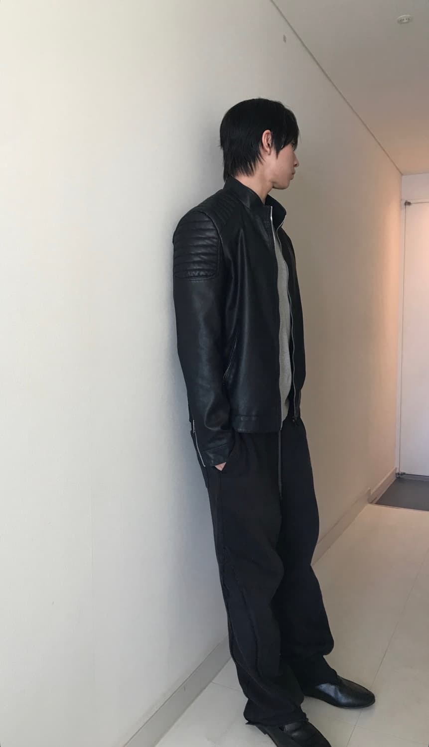 Vintage 레더자켓 (착샷) 상품이미지1